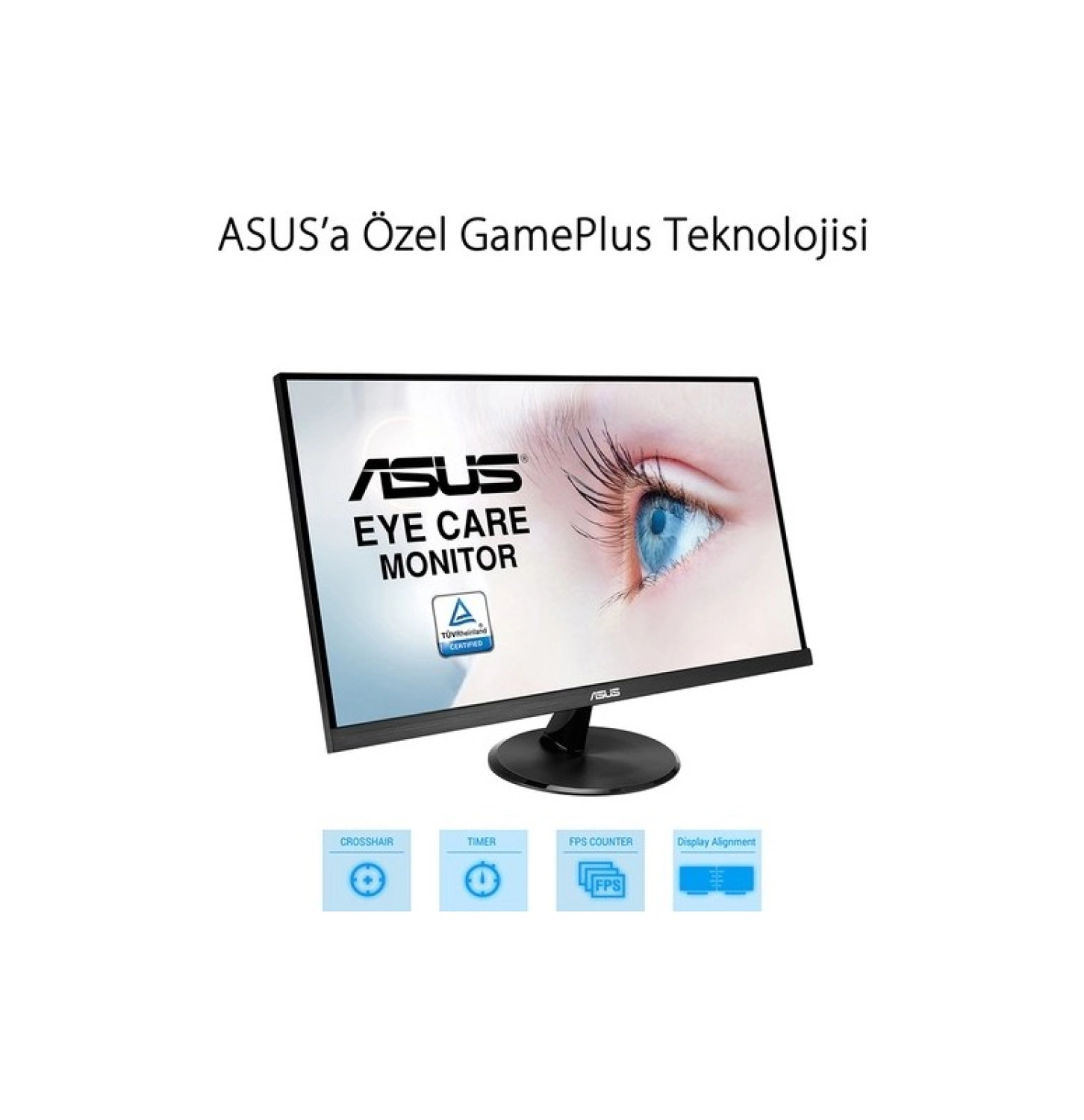 Asus 27" Vp279He 75Hz 1Ms (Hdmi+Analog) Çerçevesiz Full Hd Ips Vesa Monitör ürün görseli