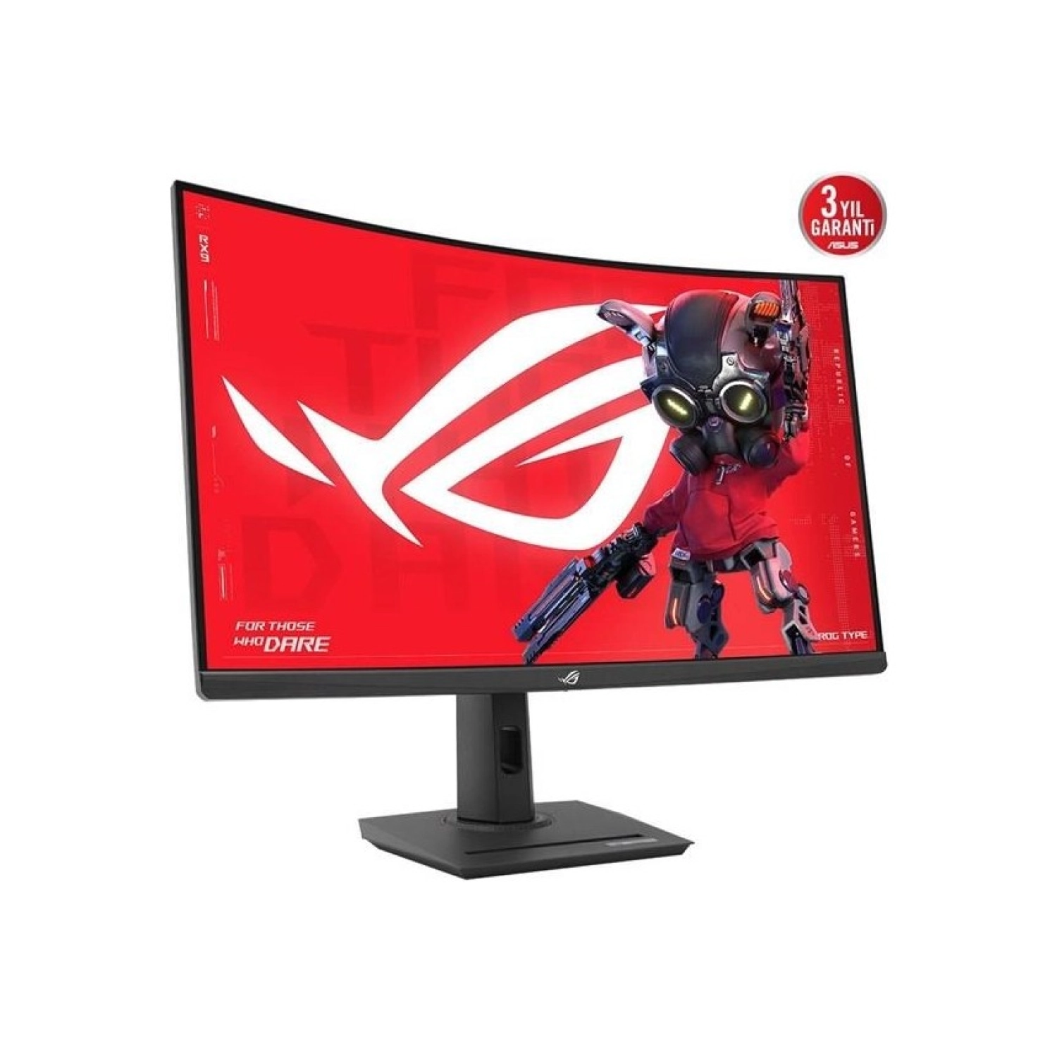 Asus 31.5" Fast Va Rog Strıx Xg32Wcs 1Ms 180Hz Hdmı-Dp Typec Kavisli Gaming Monitör 2560X1440 - Görsel 2
