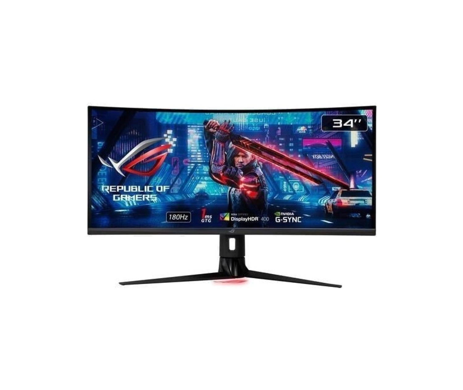 Asus 34" Ips Rog Strıx Xg349C 1Ms 180Hz Hdmı-Dp Kavıslı Gaming Monitör 3440X1440 - Görsel 2
