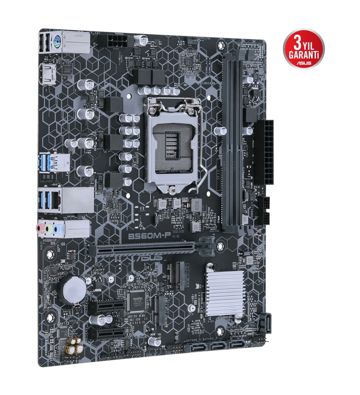 Asus B560M-P-Si Intel B560 Soket 1200 Ddr4 5000 (Oc) Mhz Matx Anakart - Görsel 5