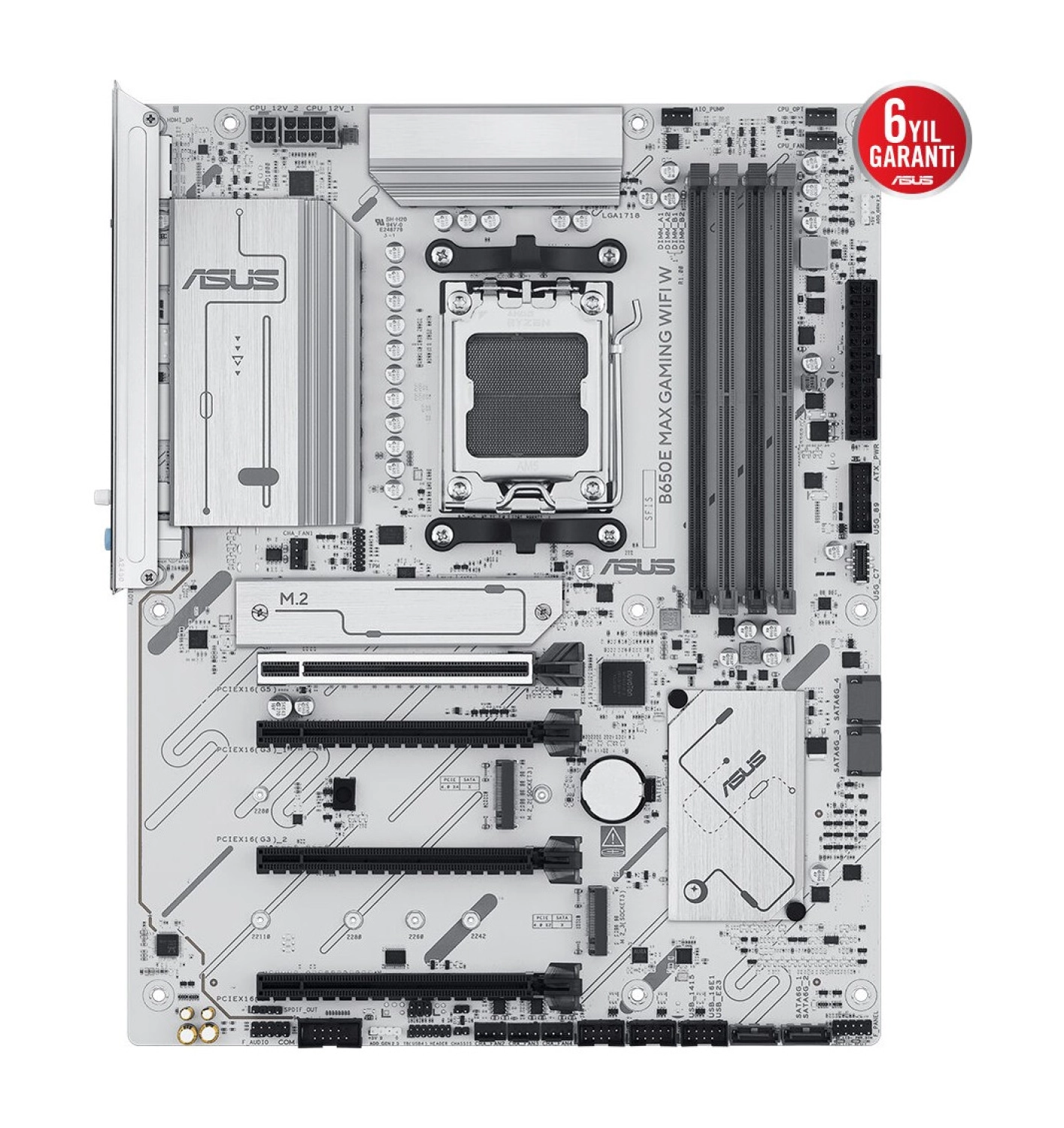 Asus B650E Max B650 256 Gb 8000 Mhz Ddr5 Amd Soket Am5 Atx Anakart - Görsel 2