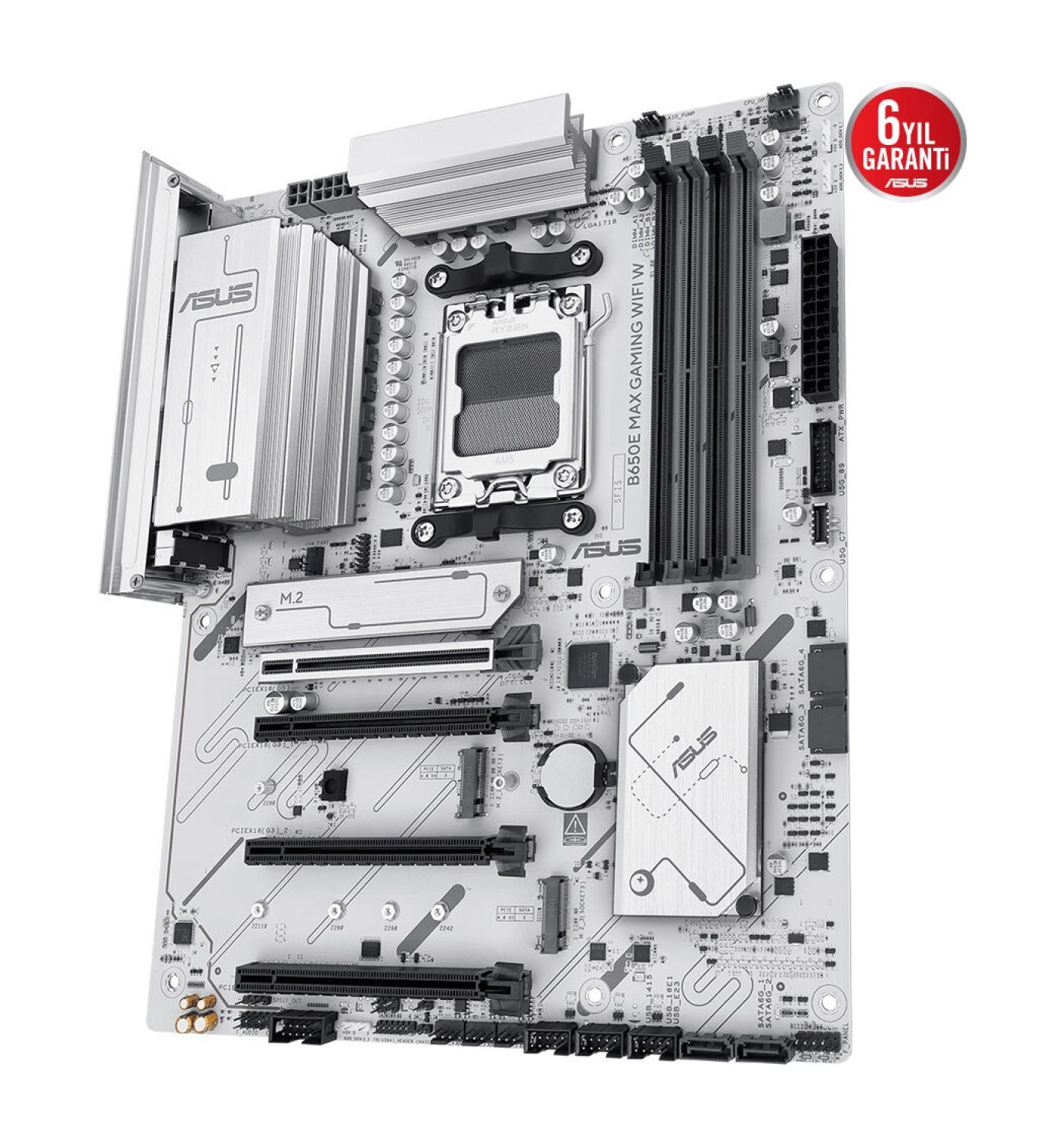 Asus B650E Max B650 256 Gb 8000 Mhz Ddr5 Amd Soket Am5 Atx Anakart - Görsel 4