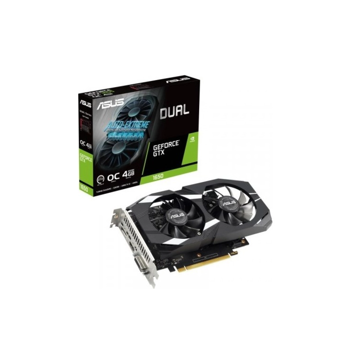 Asus Dual Geforce Gtx1650 Oc V2 Dual-Gtx1650-O4Gd6-P-V2 4Gb Gddr6 128Bit Dx12 Gaming Ekran Kartı ürün görseli