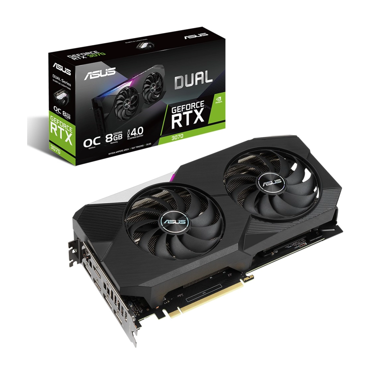 Asus Dual Geforce Rtx 3070 Oc 8Gb Gddr6 256-Bit Pcie 4.0 Ekran Kartı ürün görseli