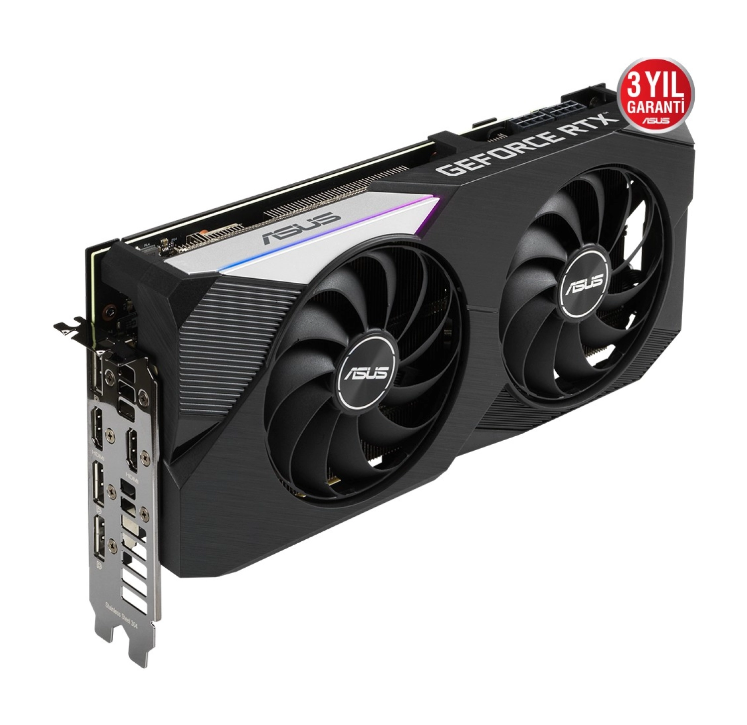 Asus Dual Geforce Rtx 3070 Oc 8Gb Gddr6 256-Bit Pcie 4.0 Ekran Kartı - Görsel 3