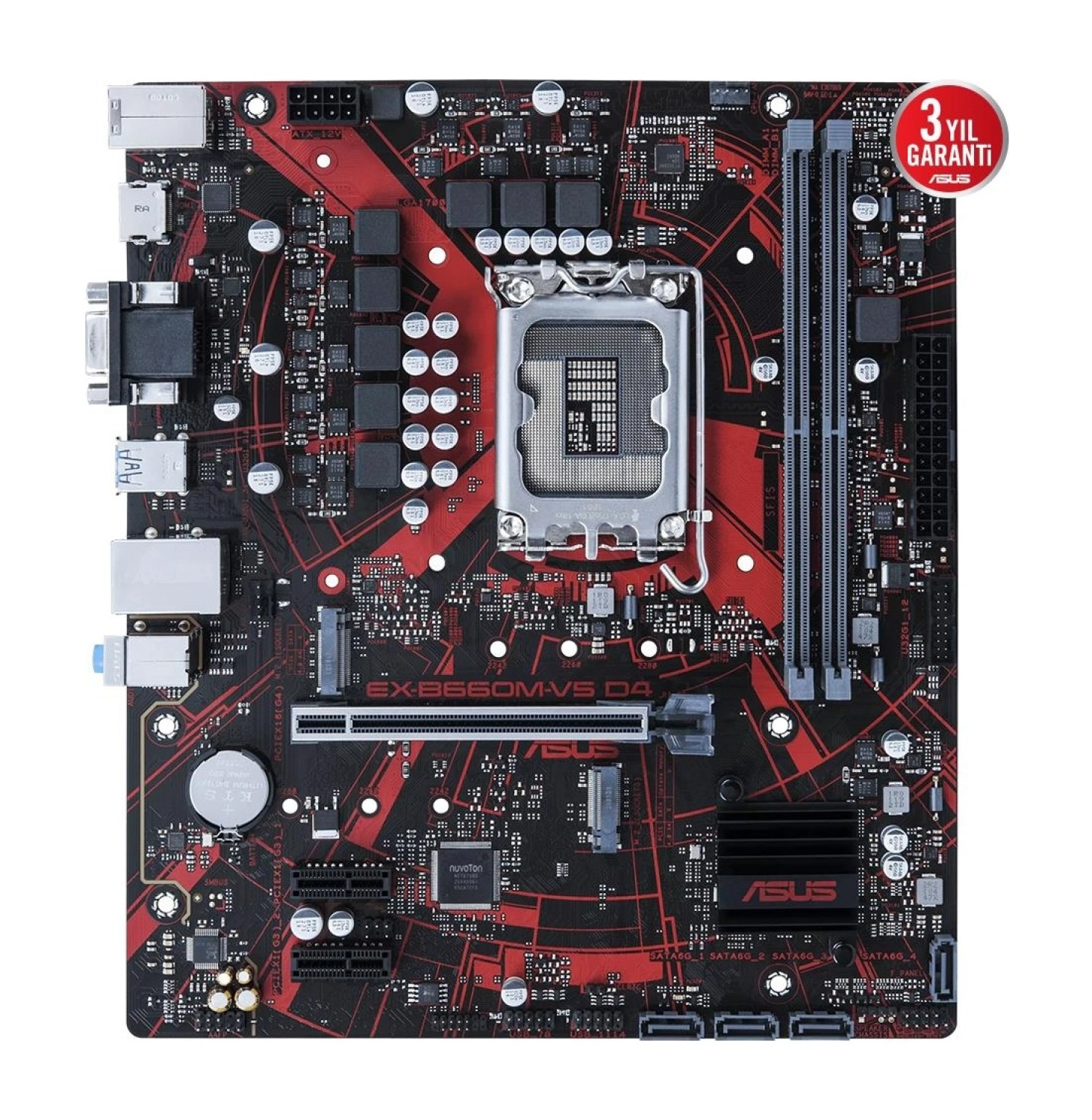 Asus Ex-B660M-V5 D4 Ddr4 M2 Nvme Hdmi Pcıe 4.0 1700P Matx ürün görseli