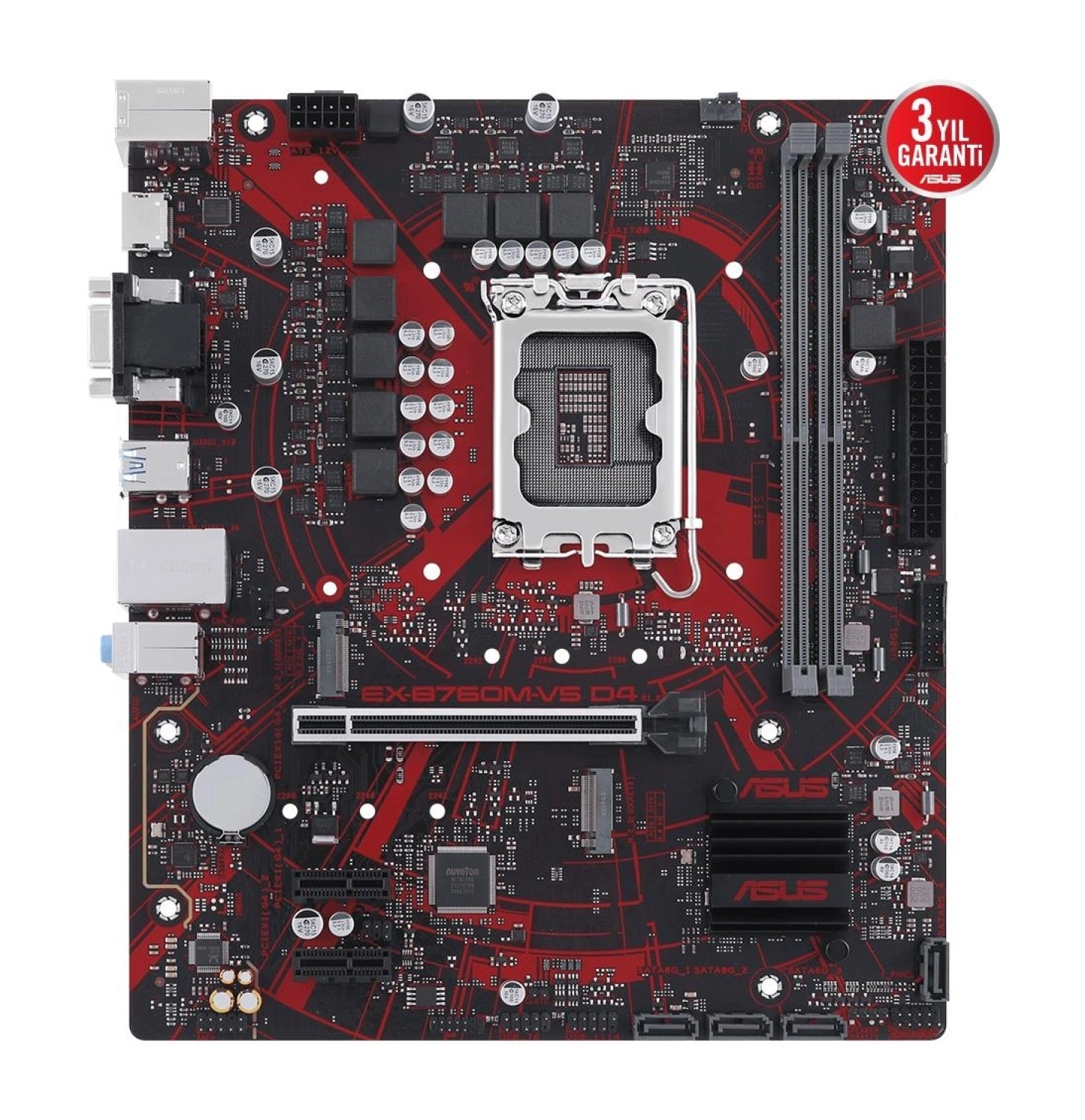 Asus Ex-B760M-V5 D4-Csm Intel B760 Lga1700 Ddr4 Matx Anakart ürün görseli