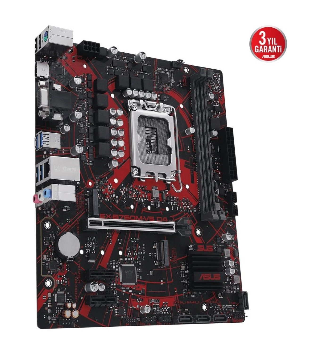 Asus Ex-B760M-V5 D4-Csm Intel B760 Lga1700 Ddr4 Matx Anakart - Görsel 3