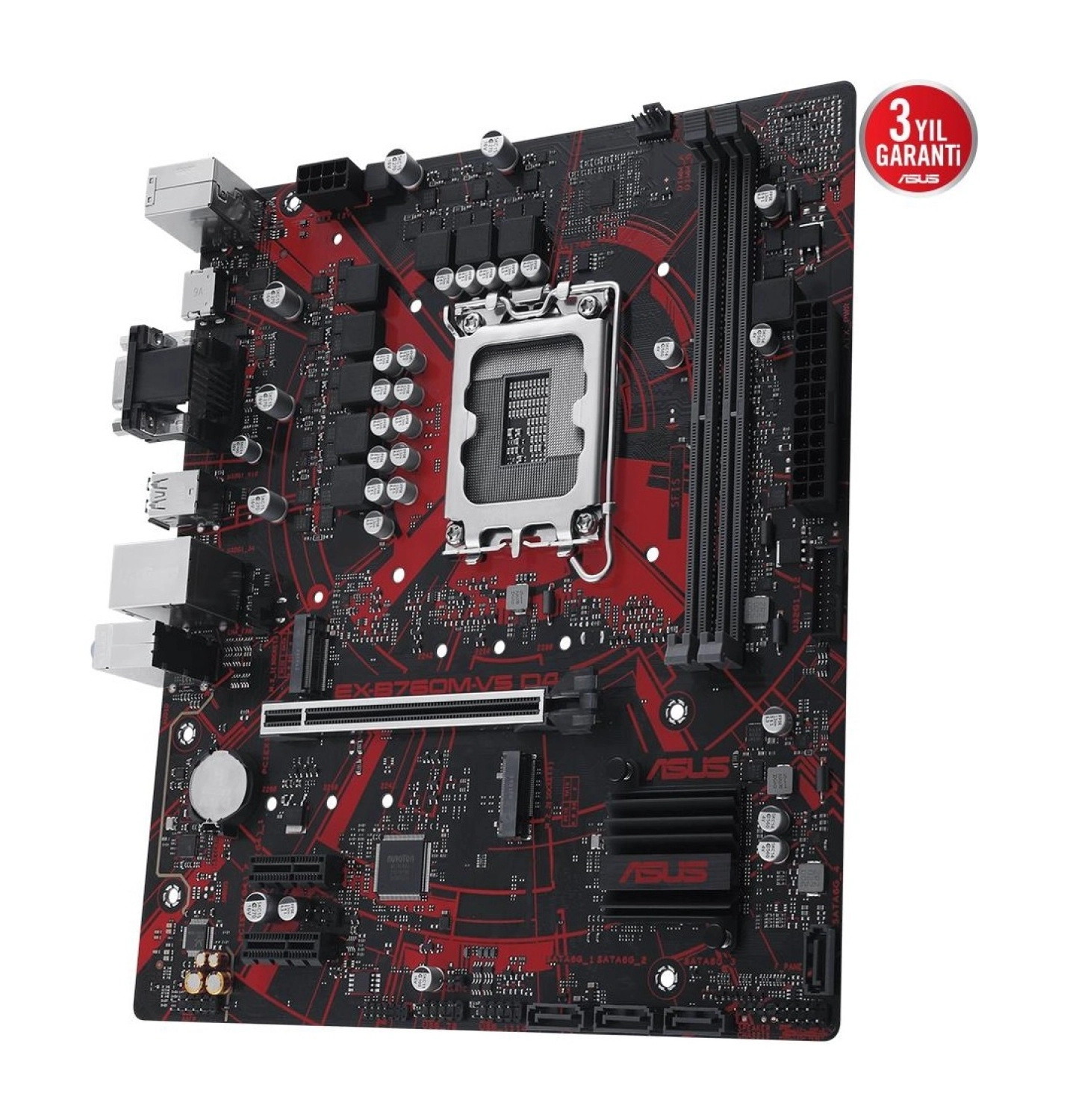 Asus Ex-B760M-V5 D4-Csm Intel B760 Lga1700 Ddr4 Matx Anakart - Görsel 4