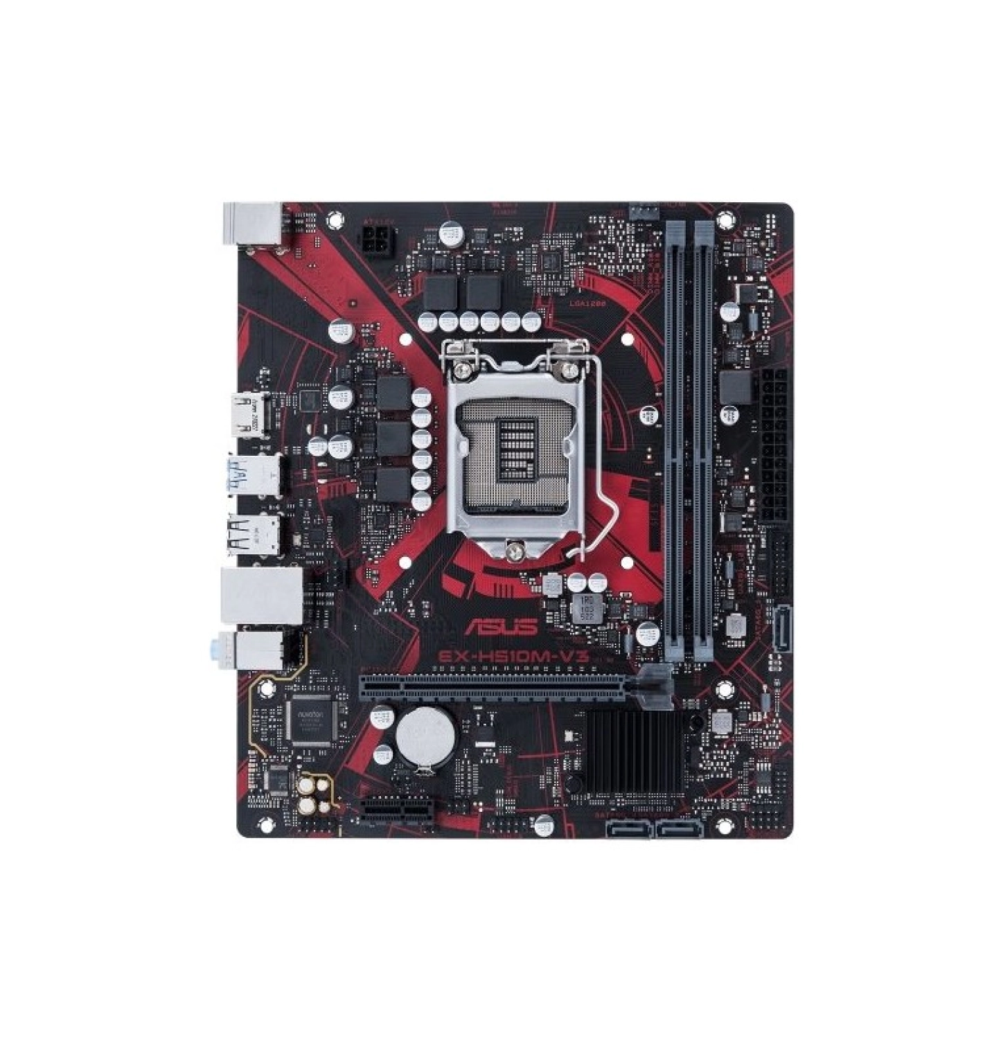 Asus Ex-H510M-V3 Intel H510 Lga1200 Ddr4 3200 Hdmı Usb3.2 Matx (Ex-H510M-V3) Anakart ürün görseli