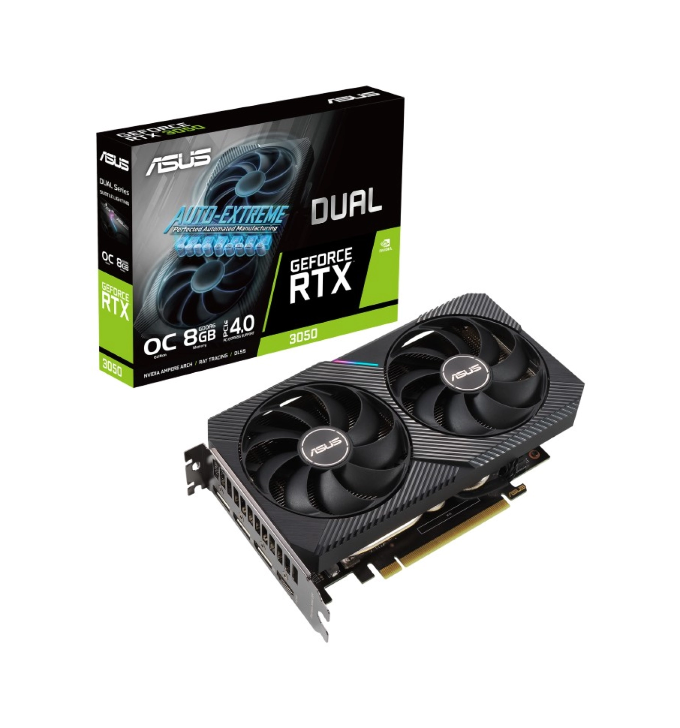 Asus Geforce Dual Rtx 3050 8Gb 128Bit Gddr6 1852Mhz Oc Hdmi 3Xdp (Dual-Rtx3050-O8G) Ekran Karti ürün görseli