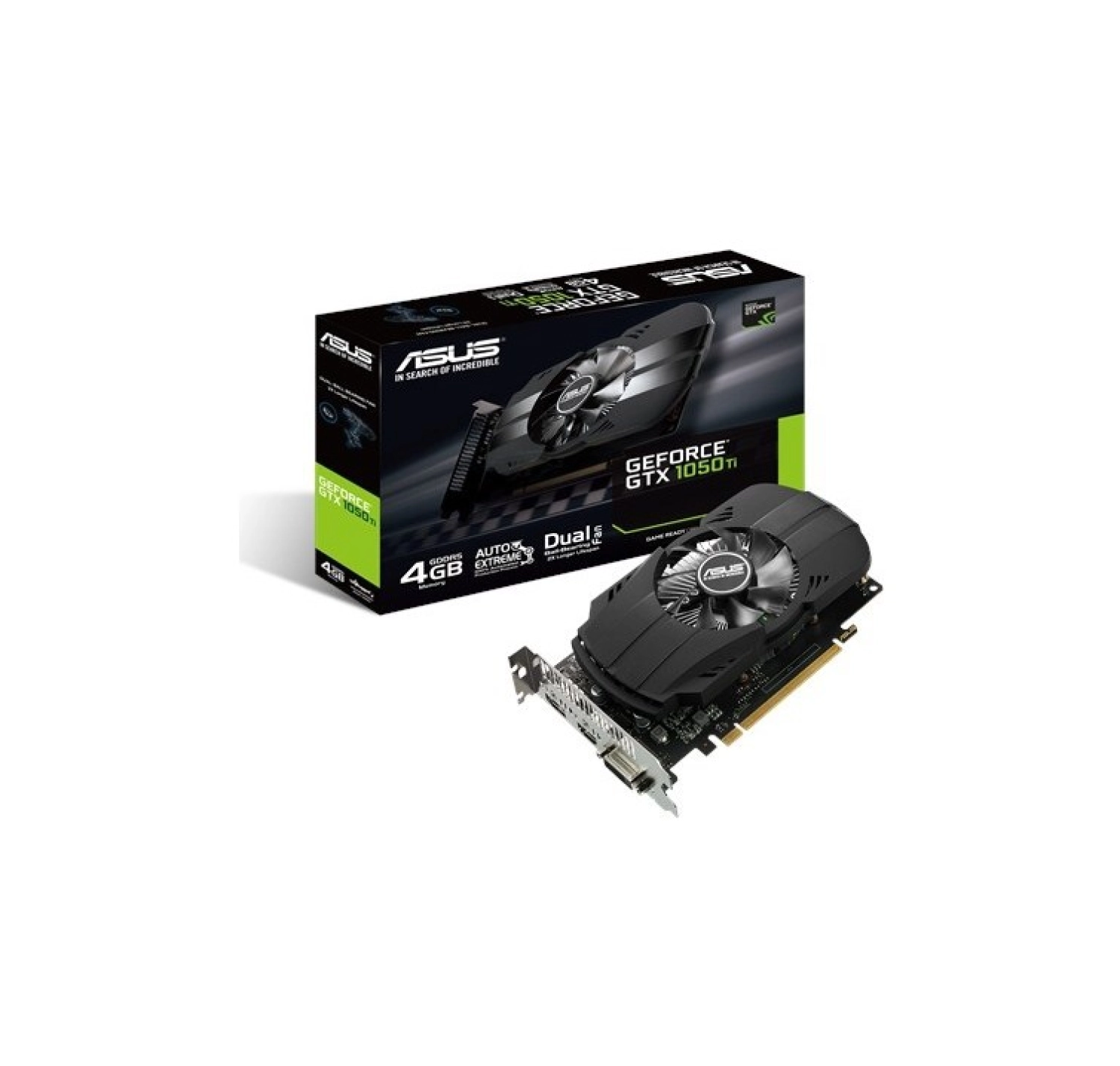 Asus Geforce Phoenix Gtx 1050 Ti 4Gb 128Bit Gddr5 1430Mhz Dvi Hdmi Dp (Ph-Gtx1050Ti-4G) Ekran Karti ürün görseli