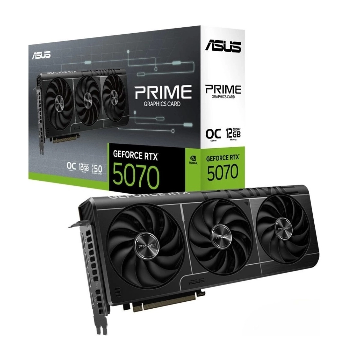 Asus Geforce Prime Rtx 5070 Oc 12Gb Dlss 4 192 Bit Gddr7 Ekran Kartı ürün görseli