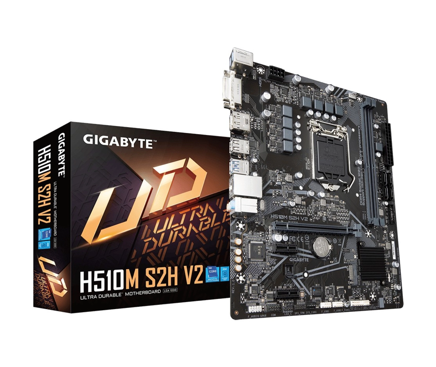 Asus Gigabyte H510M-S2H V2 Ddr4 3200Mhz(Oc) Hdmi Dp Matx 1200P ürün görseli