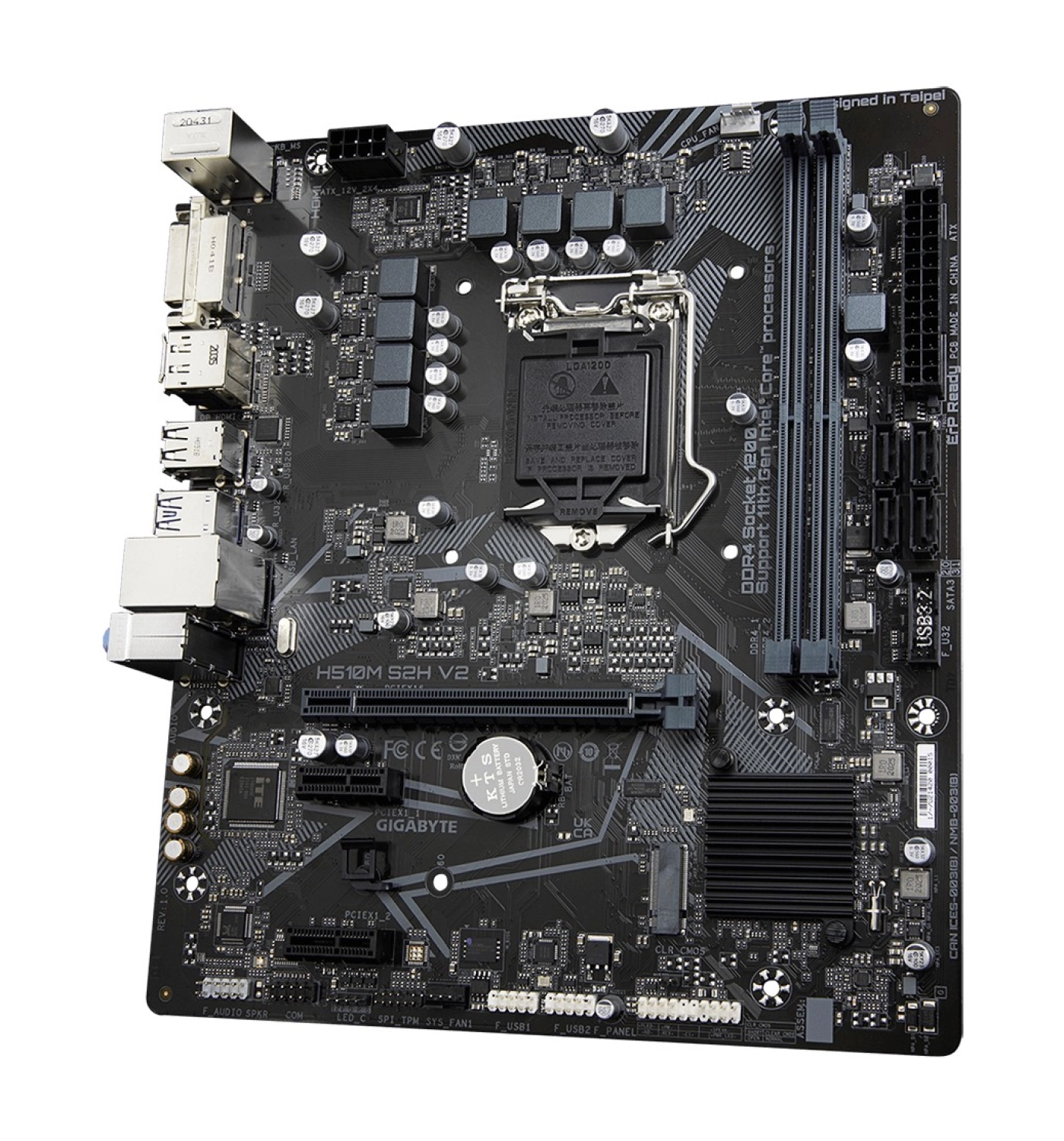 Asus Gigabyte H510M-S2H V2 Ddr4 3200Mhz(Oc) Hdmi Dp Matx 1200P - Görsel 2