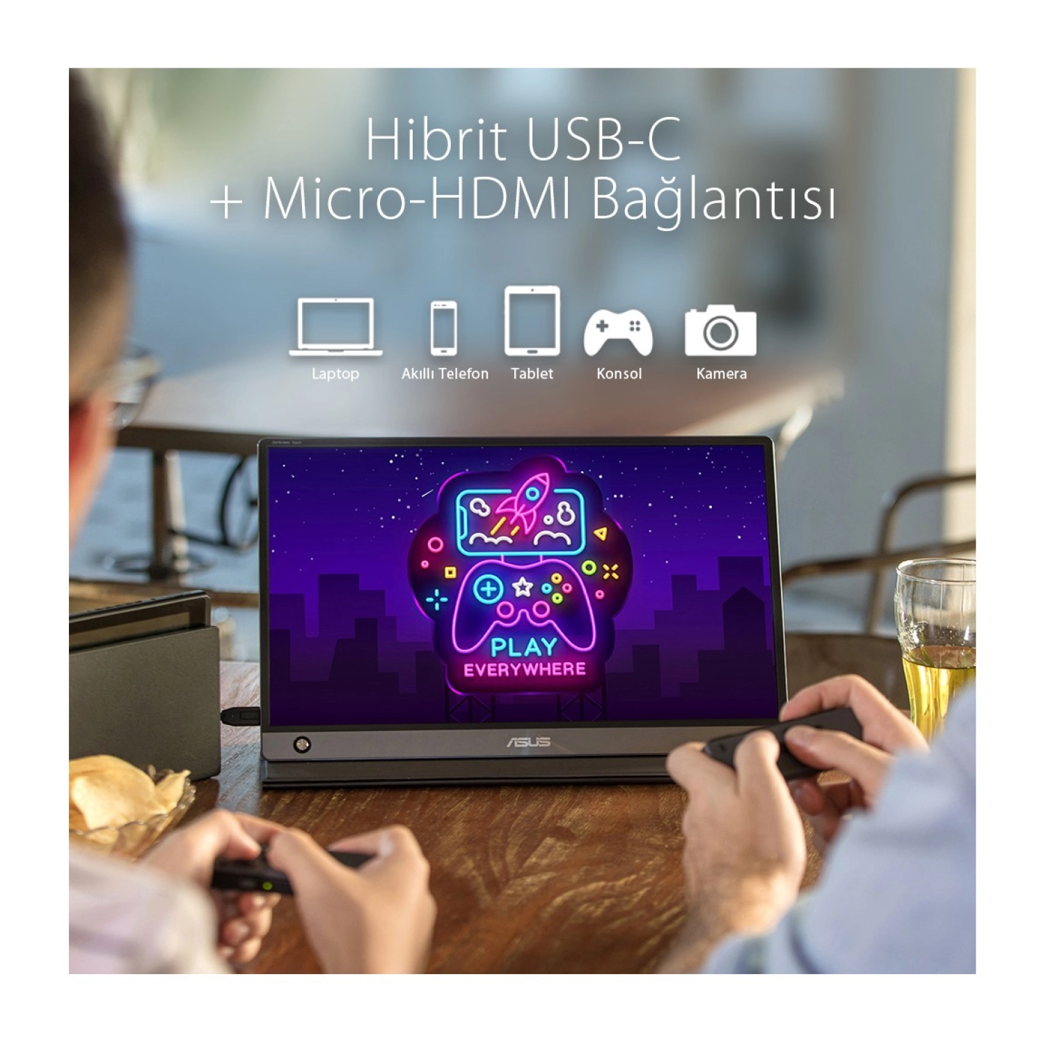 Asus Mb16Amt 15.6" 5Ms (Type-C) Freesync Full Hd Ips Monitör - Görsel 6