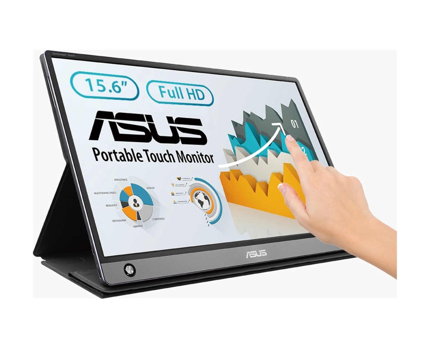 Asus Mb16Amt 15.6" 5Ms (Type-C) Freesync Full Hd Ips Monitör - Görsel 2