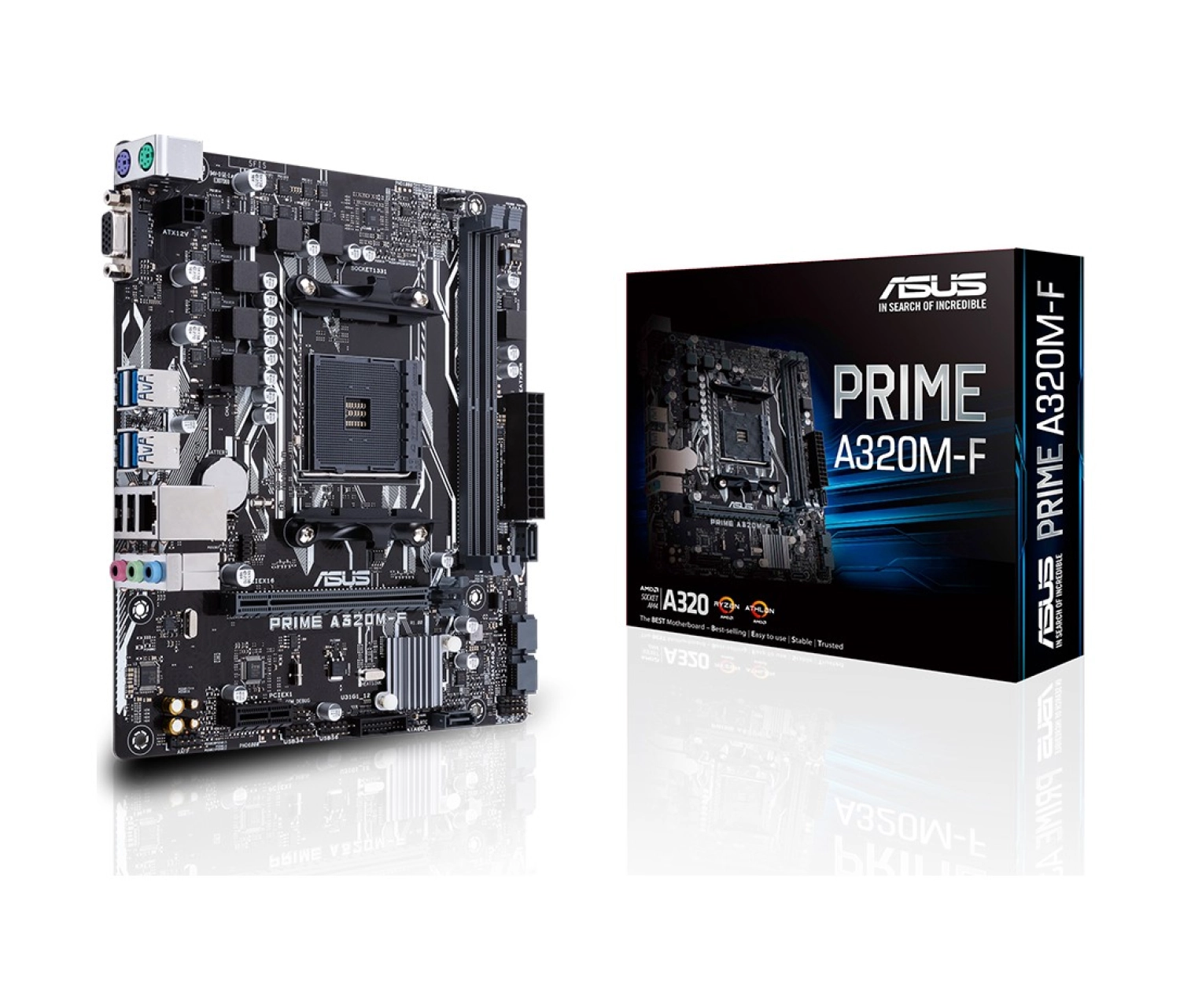 Asus Prime A320M-F Amd A320 Ddr4 3200 Mhz Am4 Matx Anakart - Görsel 2