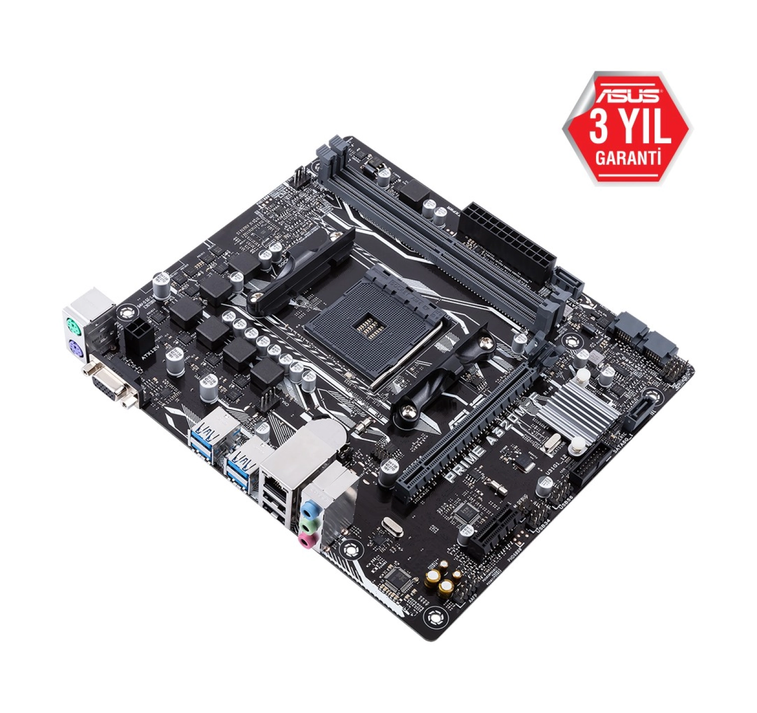Asus Prime A320M-F Amd A320 Ddr4 3200 Mhz Am4 Matx Anakart - Görsel 4