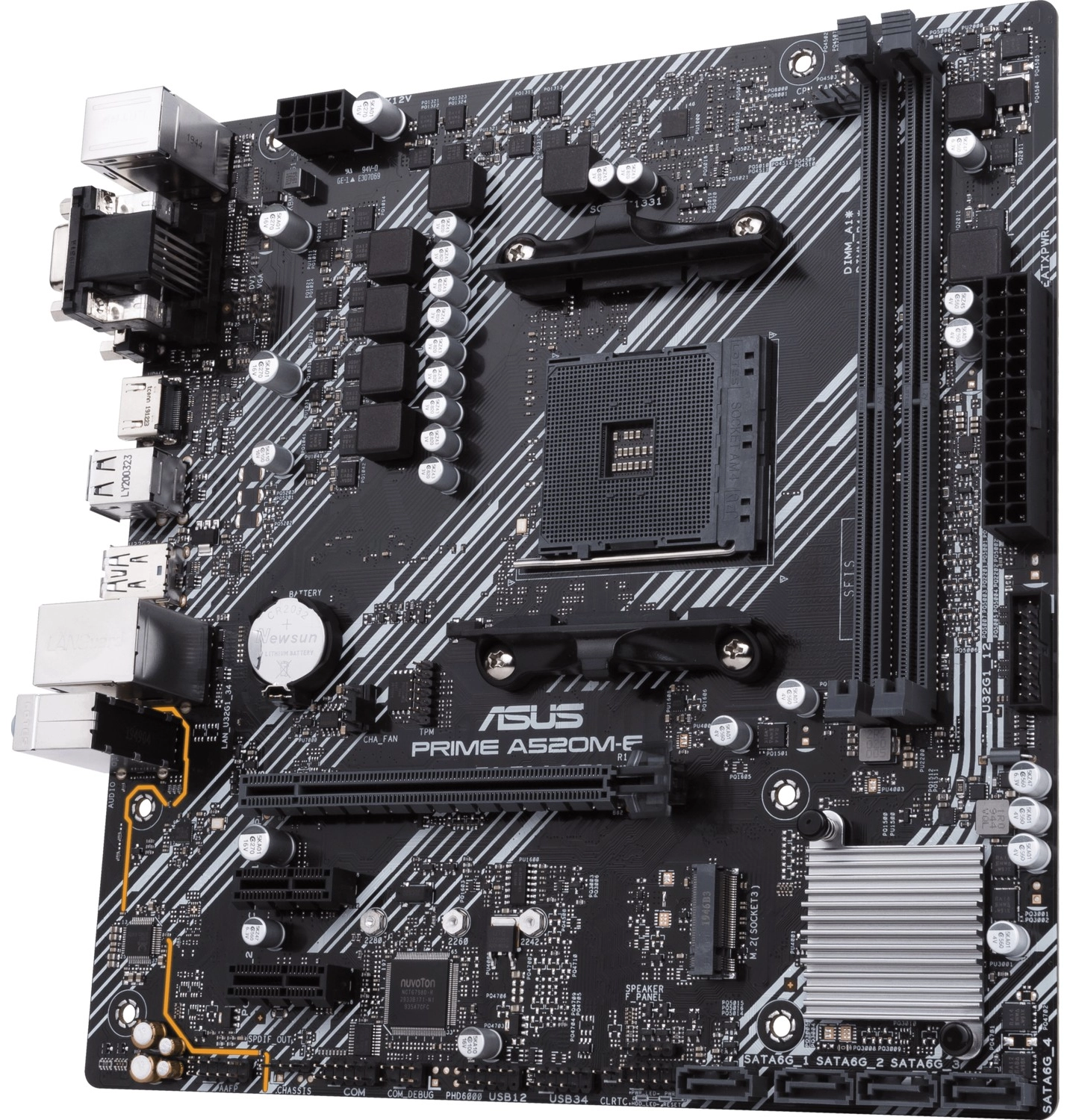 Asus Prime A520M-E Amd A520 Am4 Ddr4 4400 Hdmı Dvı Vga M2 Usb3.2 Matx(Prıme A520M-E) Anakart - Görsel 5
