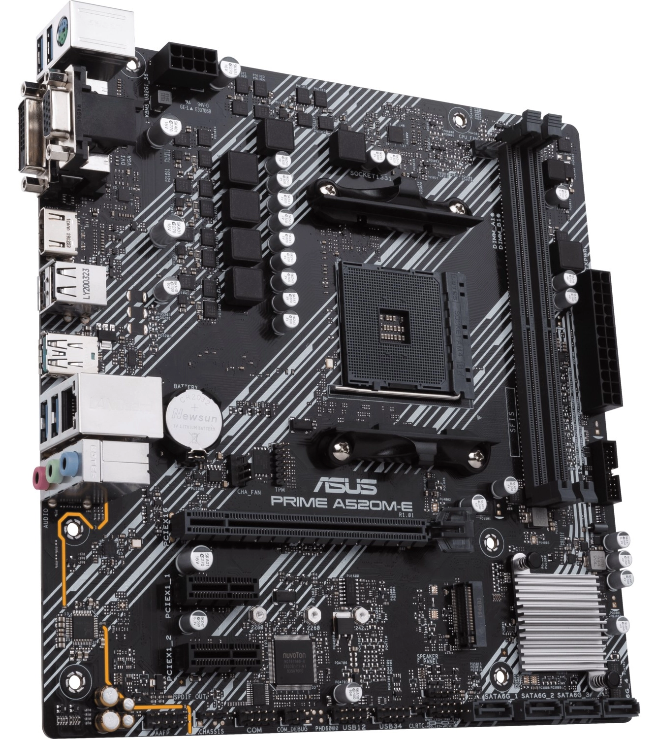 Asus Prime A520M-E Amd A520 Am4 Ddr4 4400 Hdmı Dvı Vga M2 Usb3.2 Matx(Prıme A520M-E) Anakart - Görsel 4