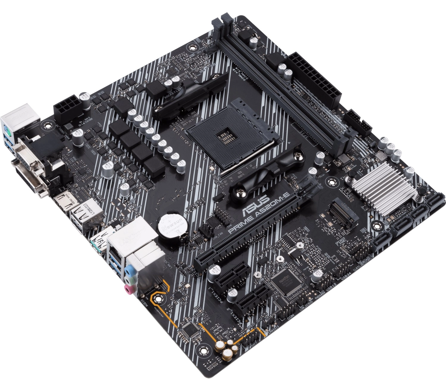 Asus Prime A520M-E Amd A520 Am4 Ddr4 4400 Hdmı Dvı Vga M2 Usb3.2 Matx(Prıme A520M-E) Anakart - Görsel 3