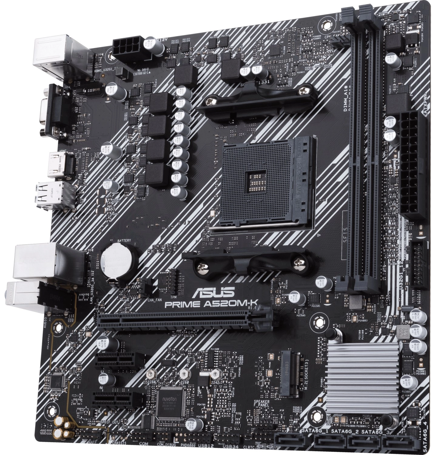 Asus Prime A520M-K Amd A520 Am4 Ddr4 4400 Hdmı Vga M2 Usb3.2 Matx(Prıme A520M-K) Anakart - Görsel 5