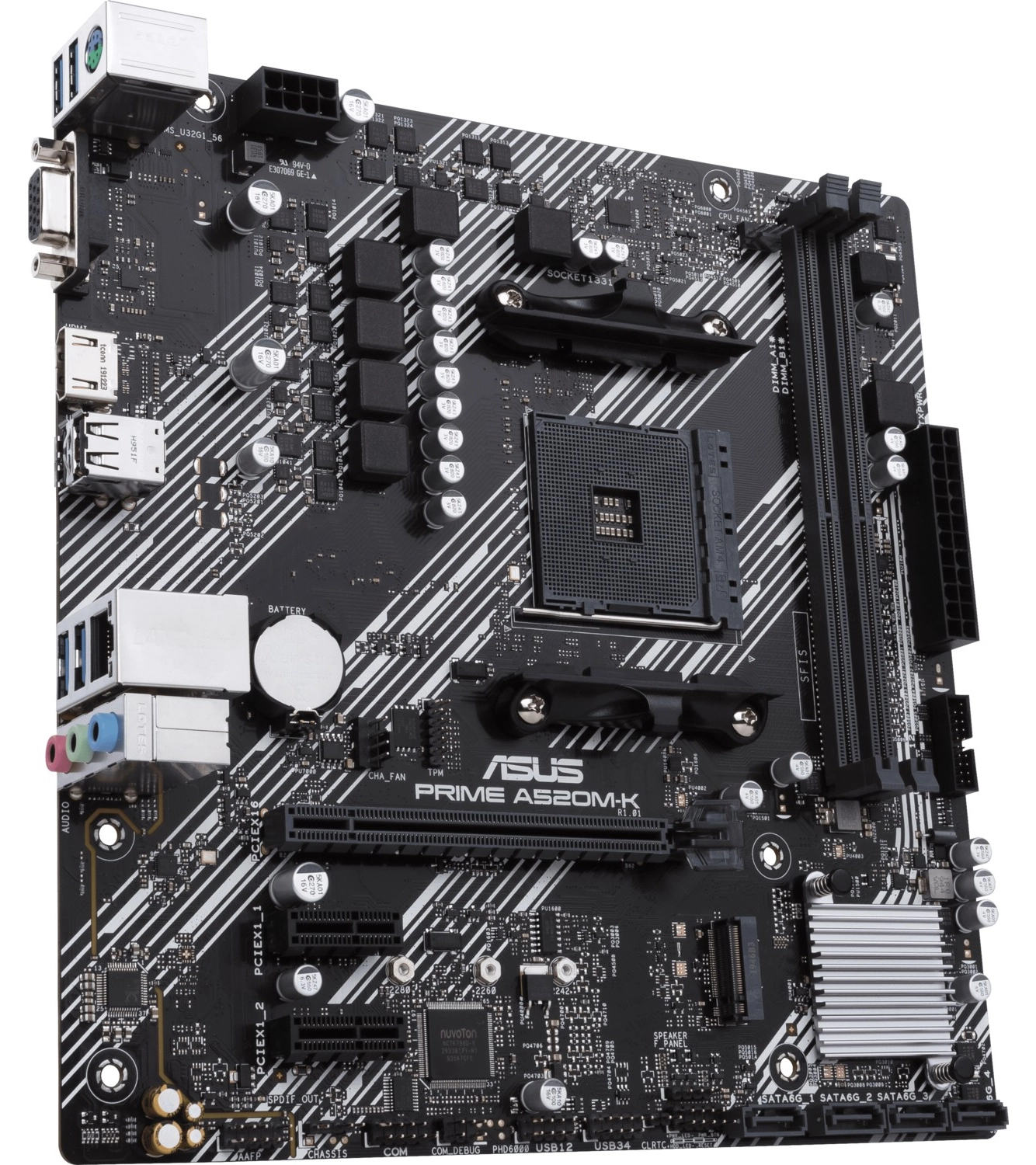 Asus Prime A520M-K Amd A520 Am4 Ddr4 4400 Hdmı Vga M2 Usb3.2 Matx(Prıme A520M-K) Anakart - Görsel 4