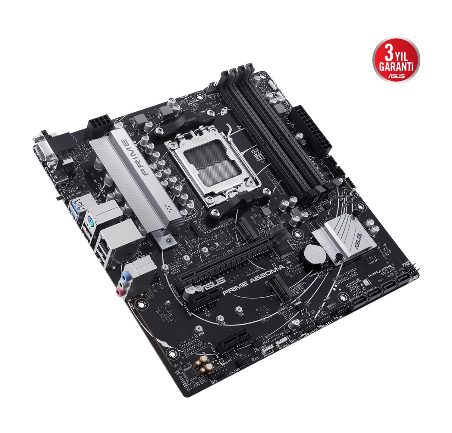 Asus Prime A620M-A-Csm Amd A620 Am5 Ddr5 6400 Dp Hdmı Vga Çift M2 Usb3.2 Aura Rgb Matx (Prıme A620M-A-Csm) Anakart - Görsel 4
