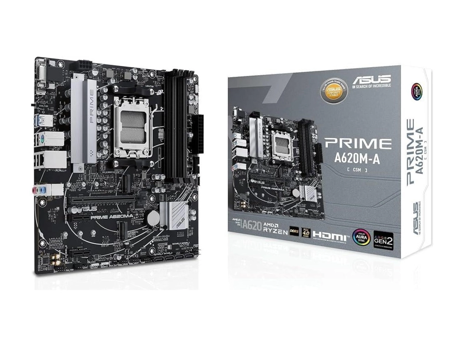 Asus Prime A620M-F Gamıng Wıfı6 Ddr5 Hdmı-Dp Pcıe 4.0 Am5 Matx ürün görseli