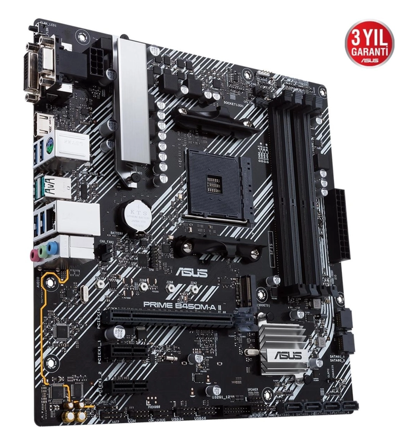Asus Prime B450M-A Ii 4400 Ddr4 Dvi Vga M2 Am4 - Görsel 5