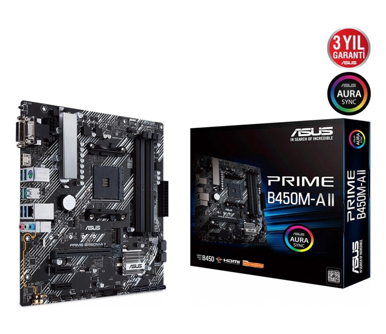 Asus Prime B450M-A Ii 4400 Ddr4 Dvi Vga M2 Am4 - Görsel 2