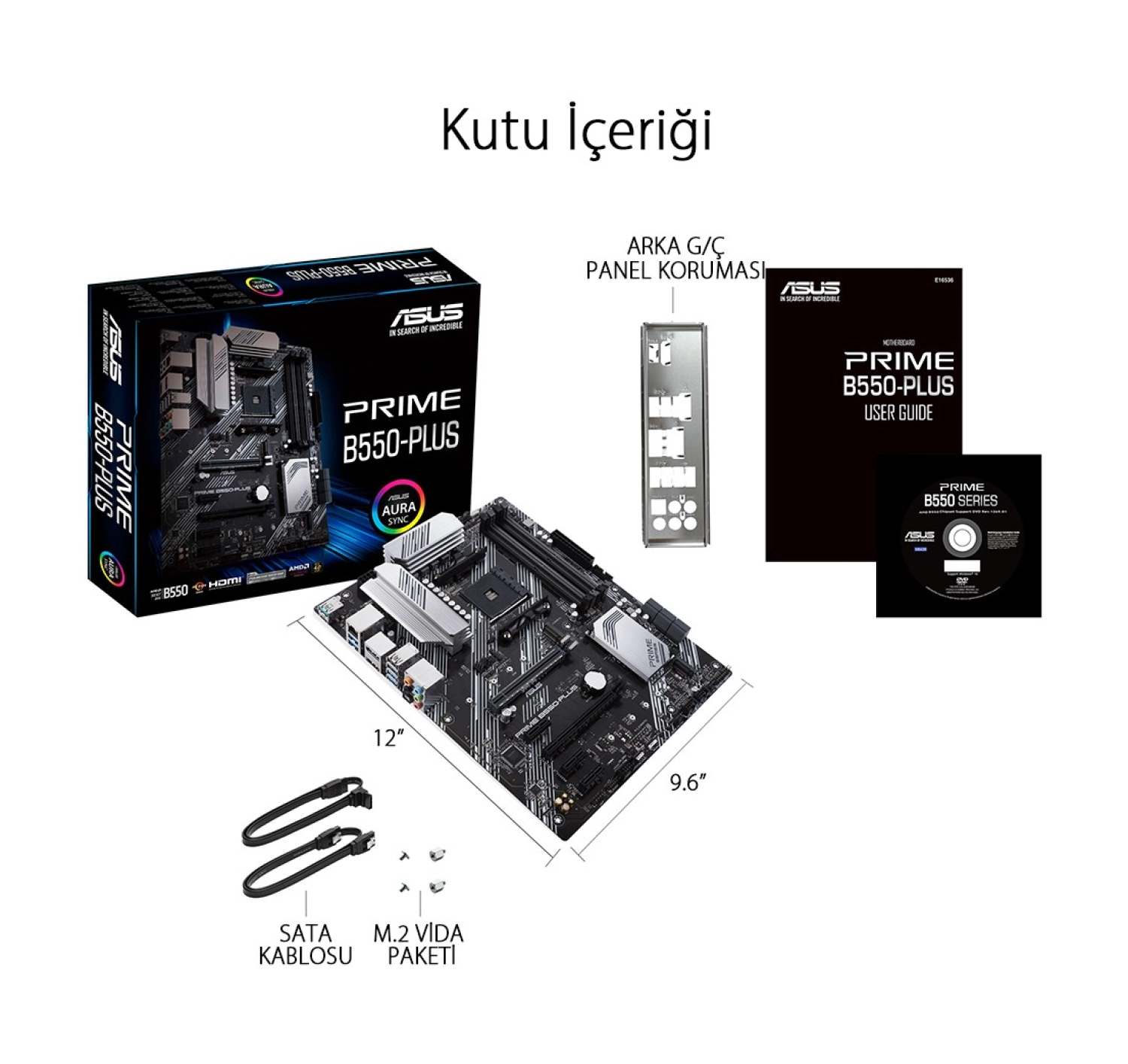 Asus Prime B550-Plus Amd B550 Am4 Ddr4 Atx Anakart - Görsel 7