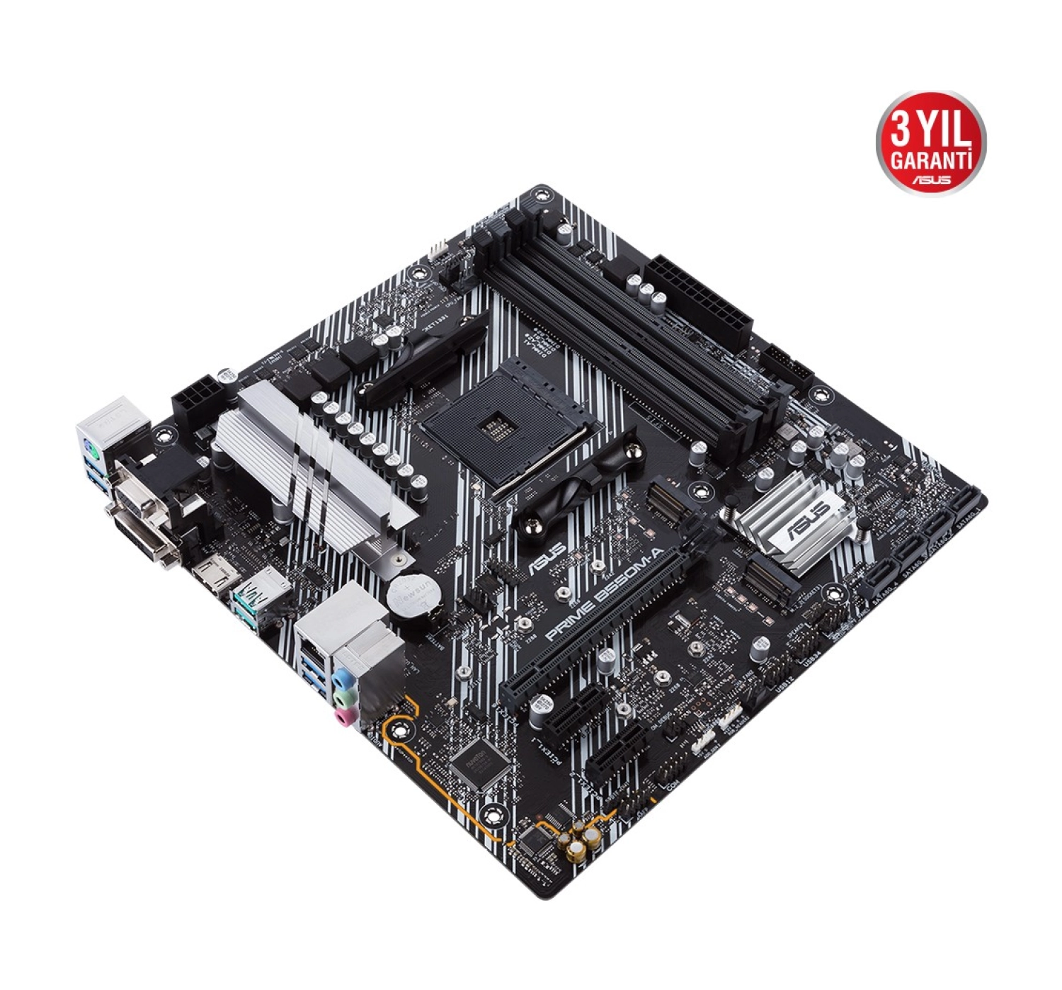 Asus Prime B550M-A Amd B550 Am4 Ddr4 4400 Hdmı Dvı Vga Çift M2 Usb3.2 Argb Matx (Prıme B550M-A) Anakart - Görsel 5