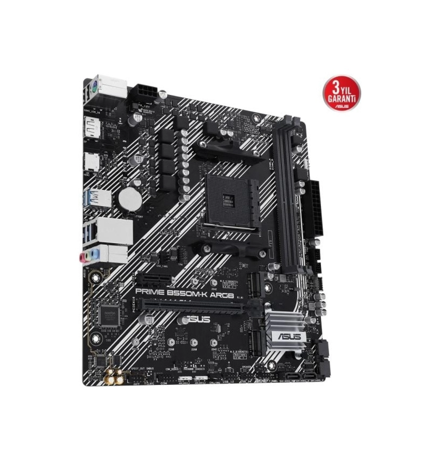 Asus Prime B550M-K Argb 5100Mhz (Oc) Ddr4 Soket Am4 M.2 Hdmi Matx Anakart - Görsel 2