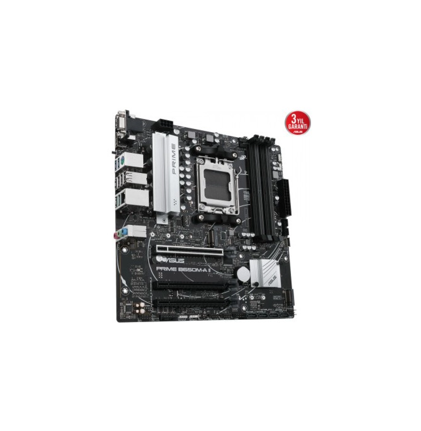 Asus Prime B650M-A Iı Amd B650 Am5 Ddr5 6400 Dp Hdmı Vga Çift M2 Usb3.2 Aura Rgb 2.5Gbit Lan Matx (Prıme B650M-A Iı) Anakart - Görsel 4