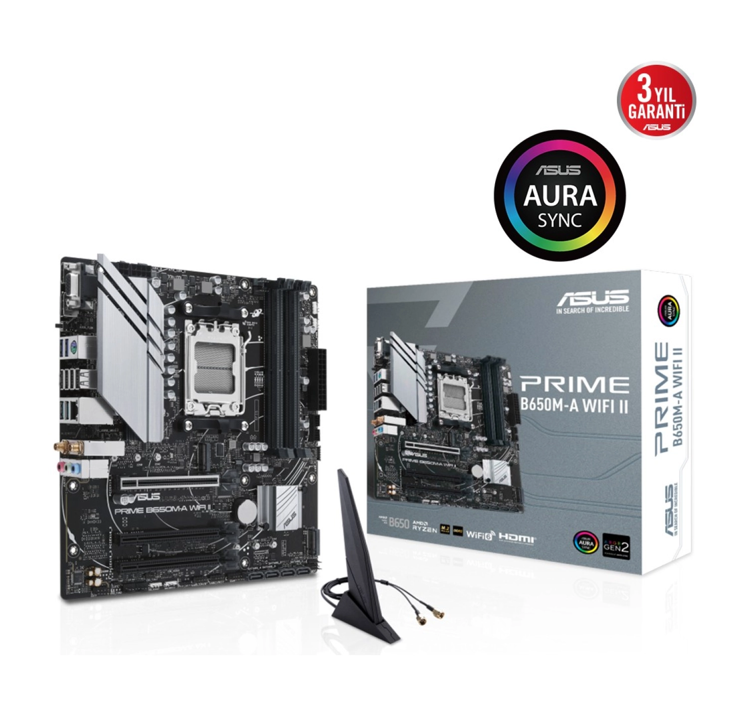 Asus Prime B650M-A Wifi Ii Amd B650 Am5 Ddr5 Matx Anakart - Görsel 2