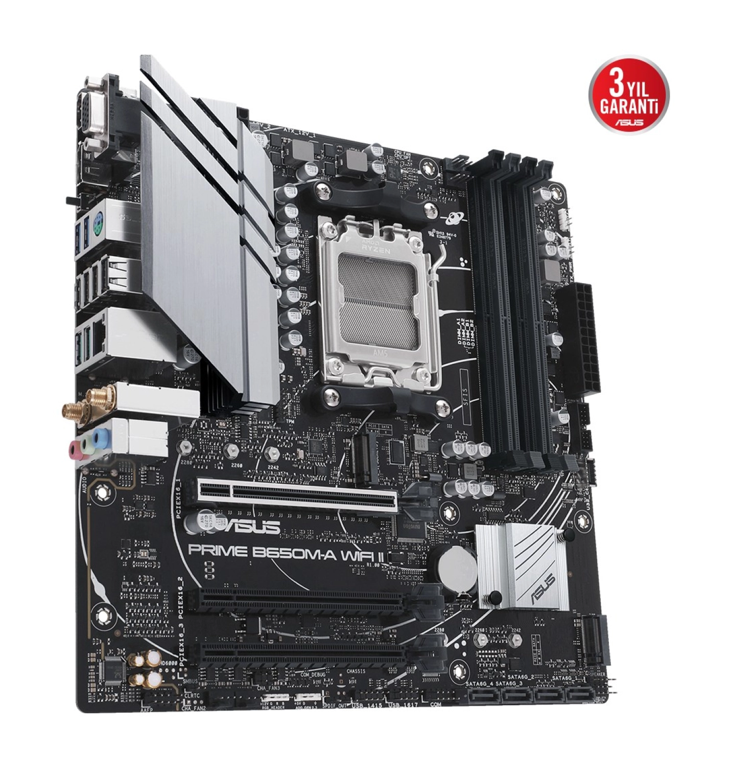 Asus Prime B650M-A Wifi Ii Amd B650 Am5 Ddr5 Matx Anakart - Görsel 4