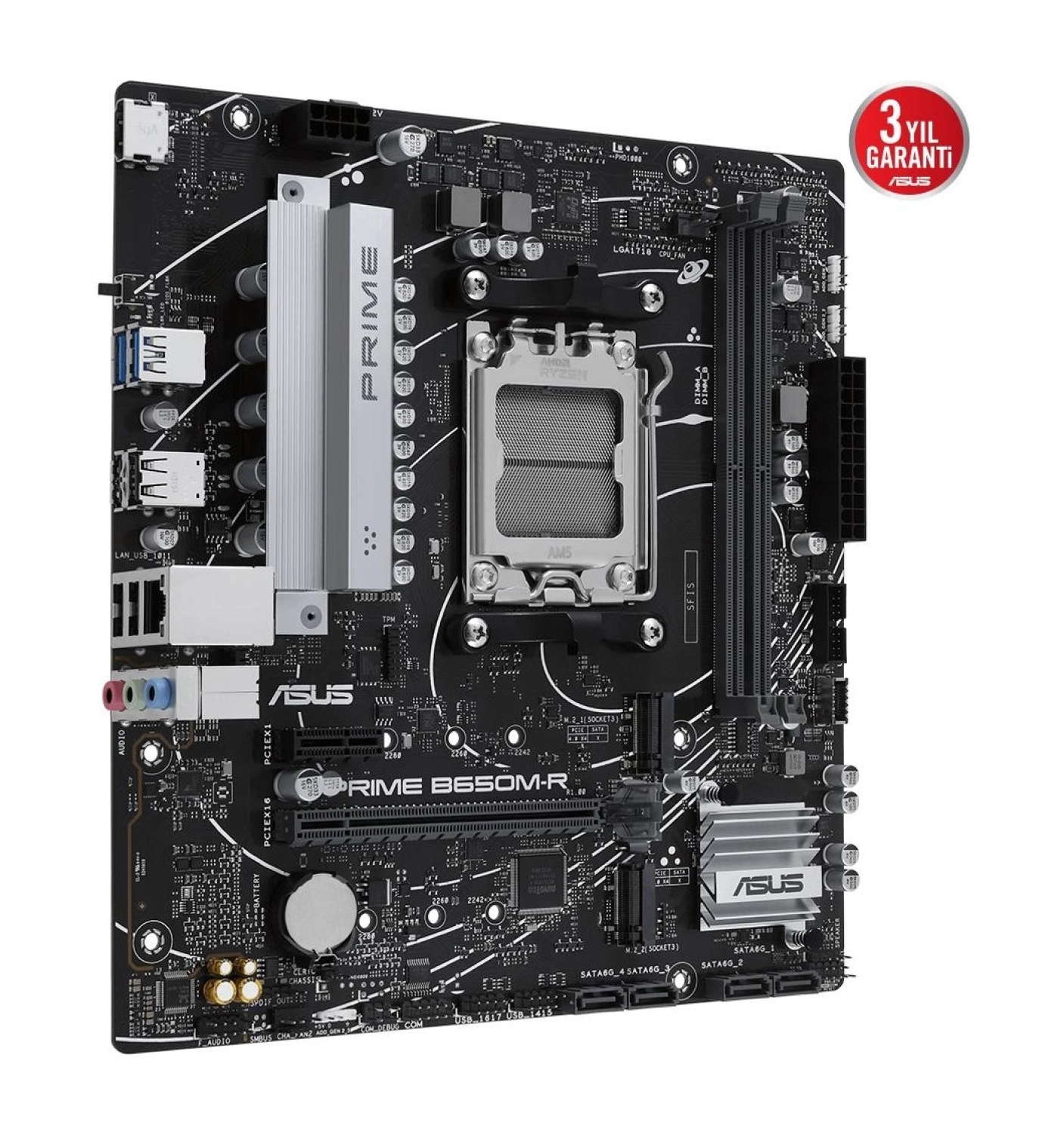 Asus Prime B650M-R Amd Ddr5 7200+(Oc) Hdmi M.2 Am5 - Görsel 3