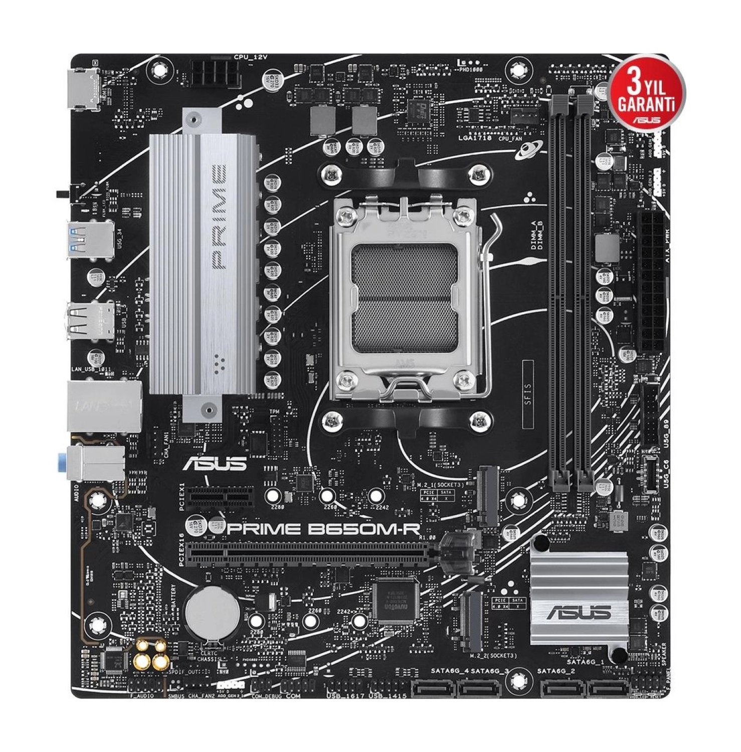 Asus Prime B650M-R Amd Ddr5 7200+(Oc) Hdmi M.2 Am5 - Görsel 2