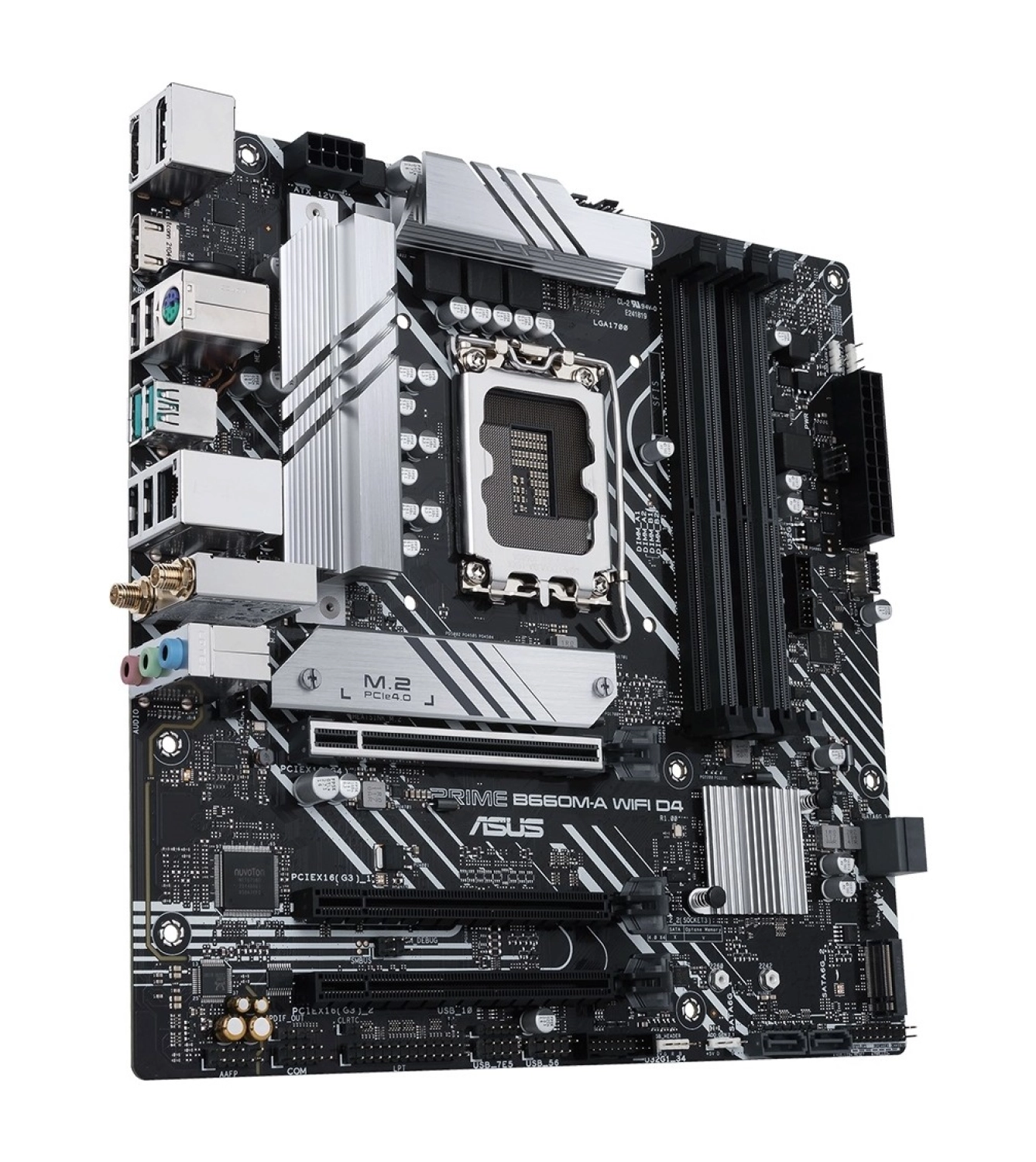Asus Prime B660M-A Wıfı D4 Intel B660 Lga1700 Ddr4 5333 Dp Hdmı Çift M2 Usb3.2 Ax Wifi + Bt Aura Rgb Matx (Prıme B660M-A Wıfı D4) Anakart - Görsel 2