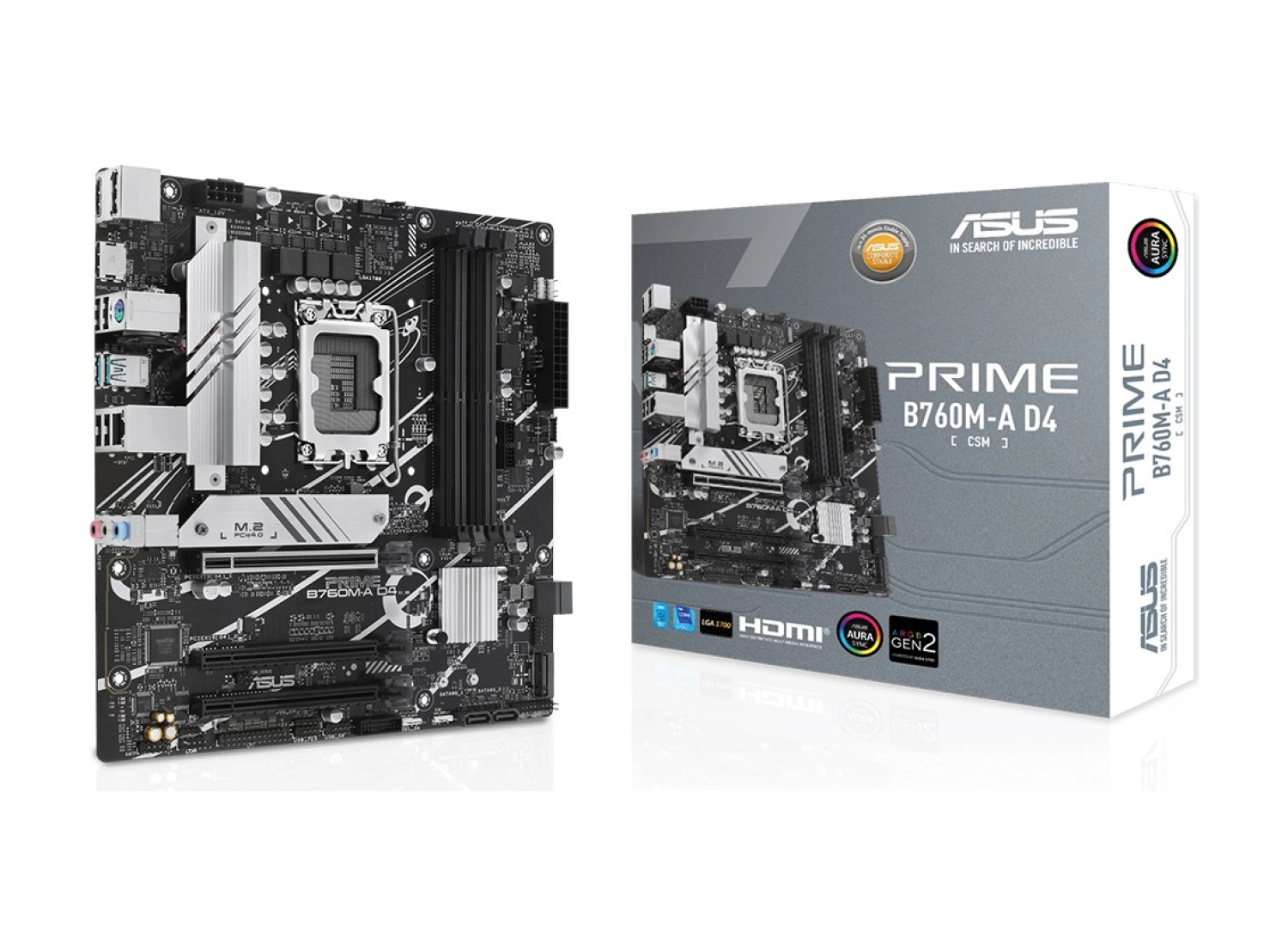 Asus Prime B760M-A D4-Csm Intel B760 Lga1700 Ddr4 Matx Anakart ürün görseli