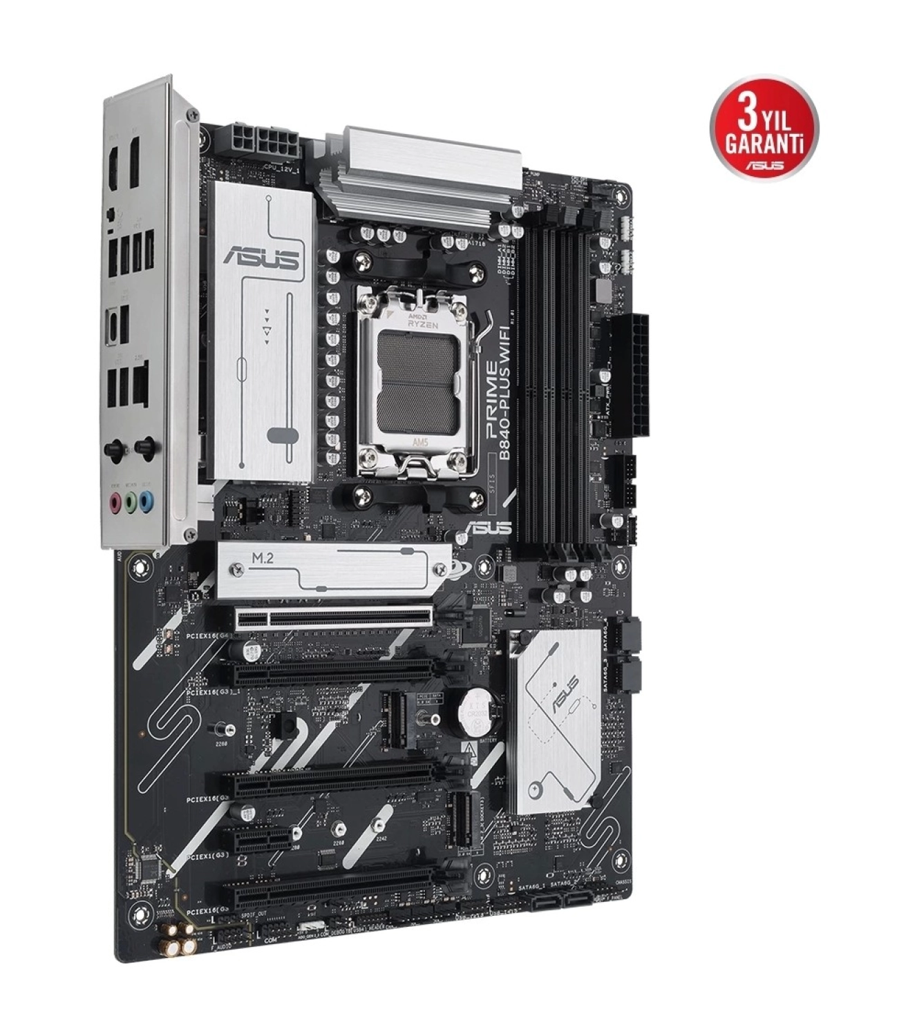 Asus Prime B840 Plus Wifi Ddr5 7600Mhz (Oc) M.2 Am5 Atx Anakart - Görsel 4