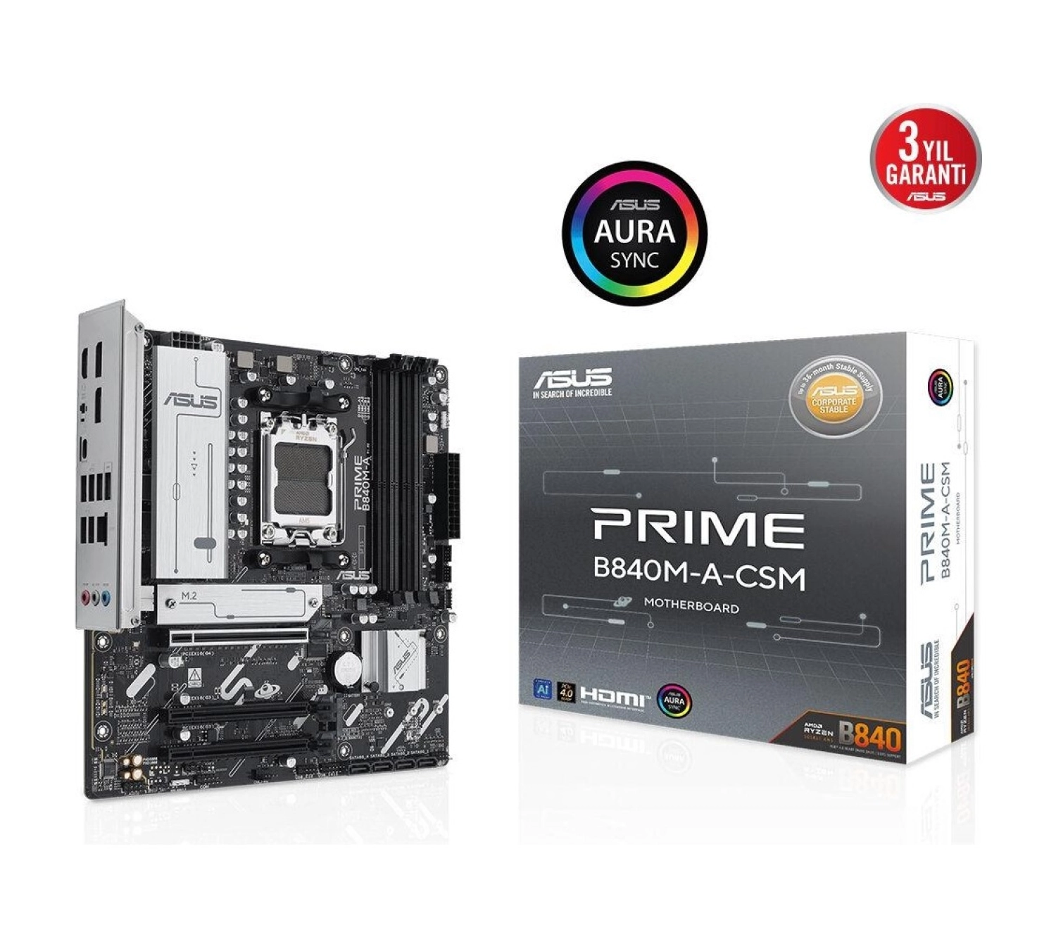 Asus Prime B840M-A-Csm Amd Matx Anakart ürün görseli
