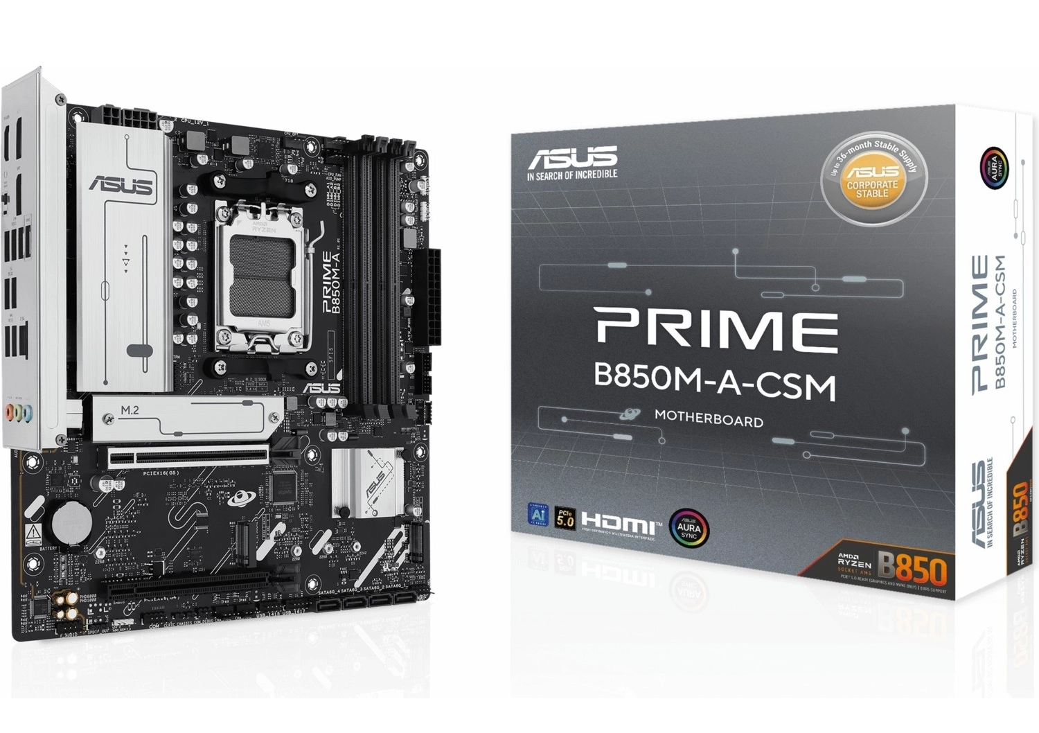Asus Prime B850M-A-Csm Ddr5 (8000Mhz)Oc Am5 Matx Anakart ürün görseli