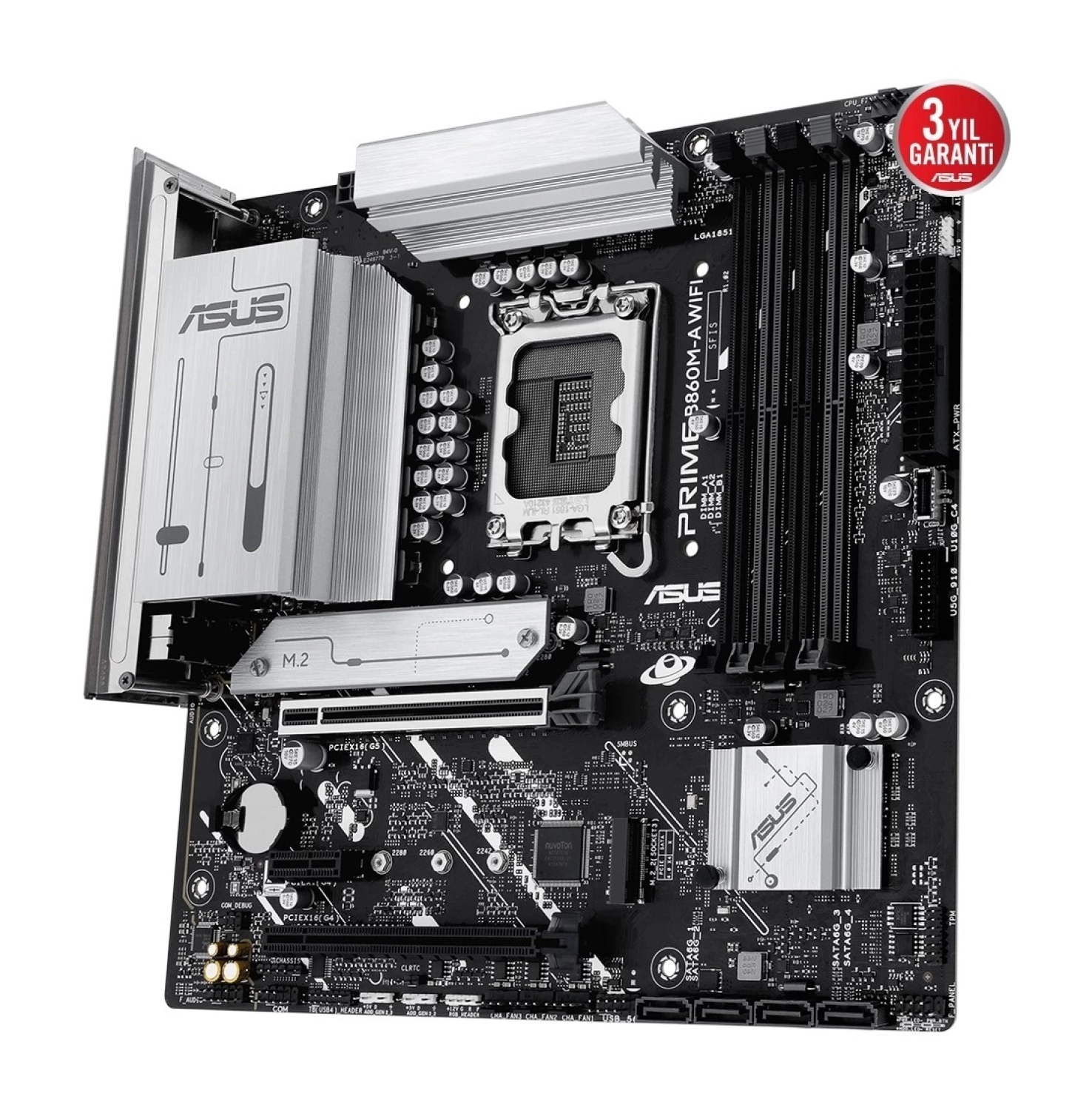 Asus Prime B860M-A Wifi Ddr5 8666Mhz (Oc) M.2 1851P Matx Anakart - Görsel 5