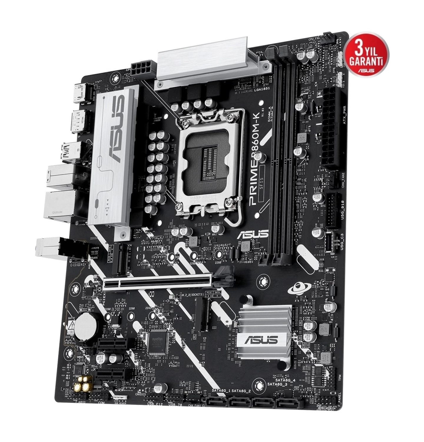 Asus Prime B860M-K Ddr5 8800Mhz (Oc) M.2 1851P Matx Anakart - Görsel 5