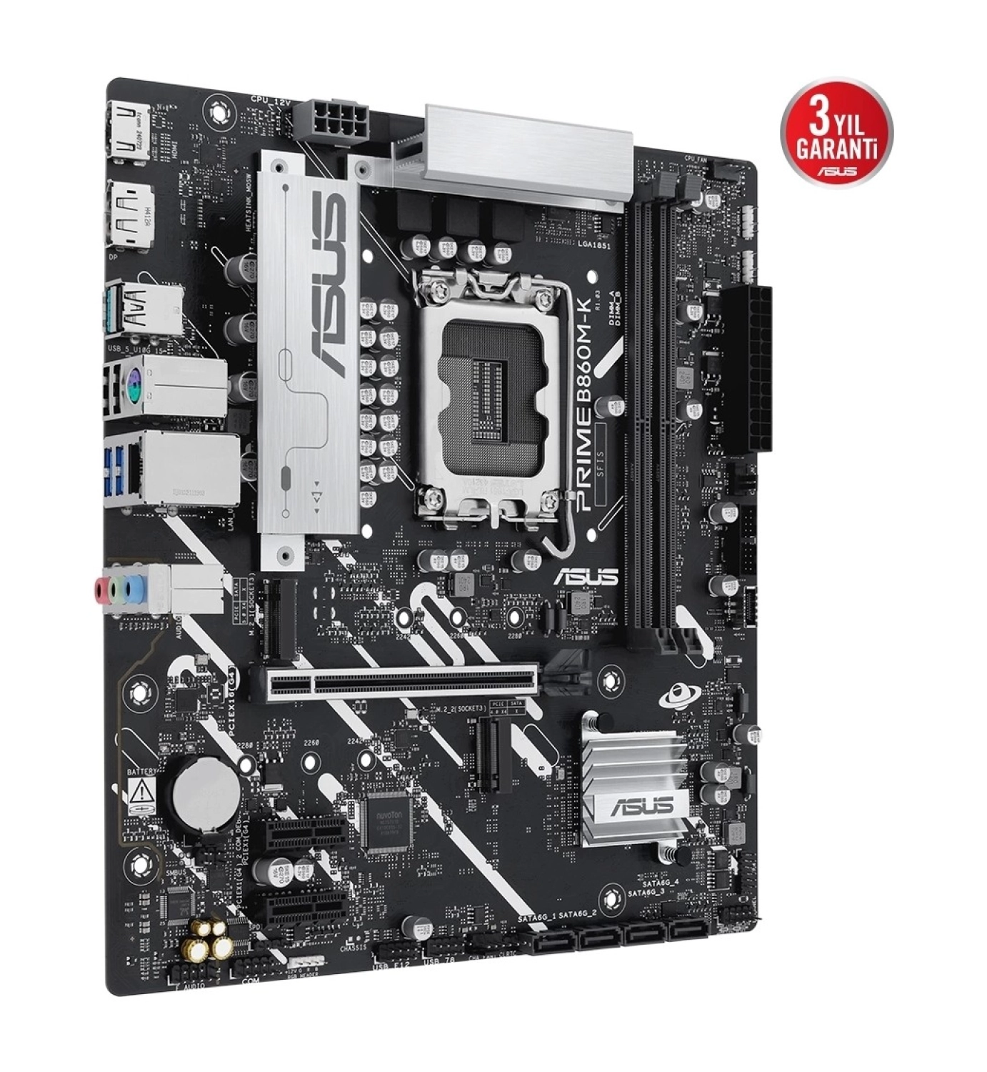 Asus Prime B860M-K Ddr5 8800Mhz (Oc) M.2 1851P Matx Anakart - Görsel 3