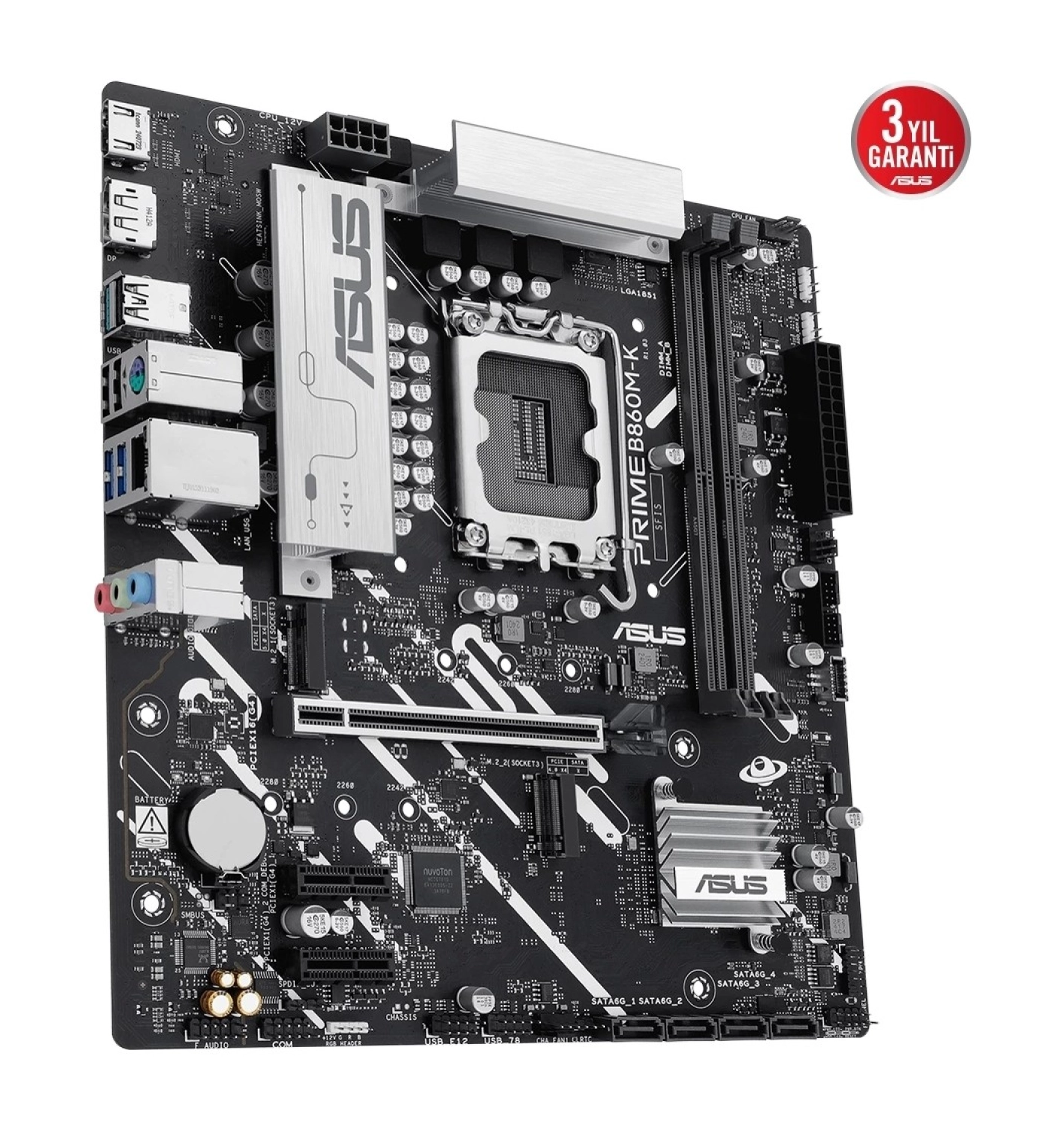 Asus Prime B860M-K Ddr5 8800Mhz (Oc) M.2 1851P Matx Anakart - Görsel 4