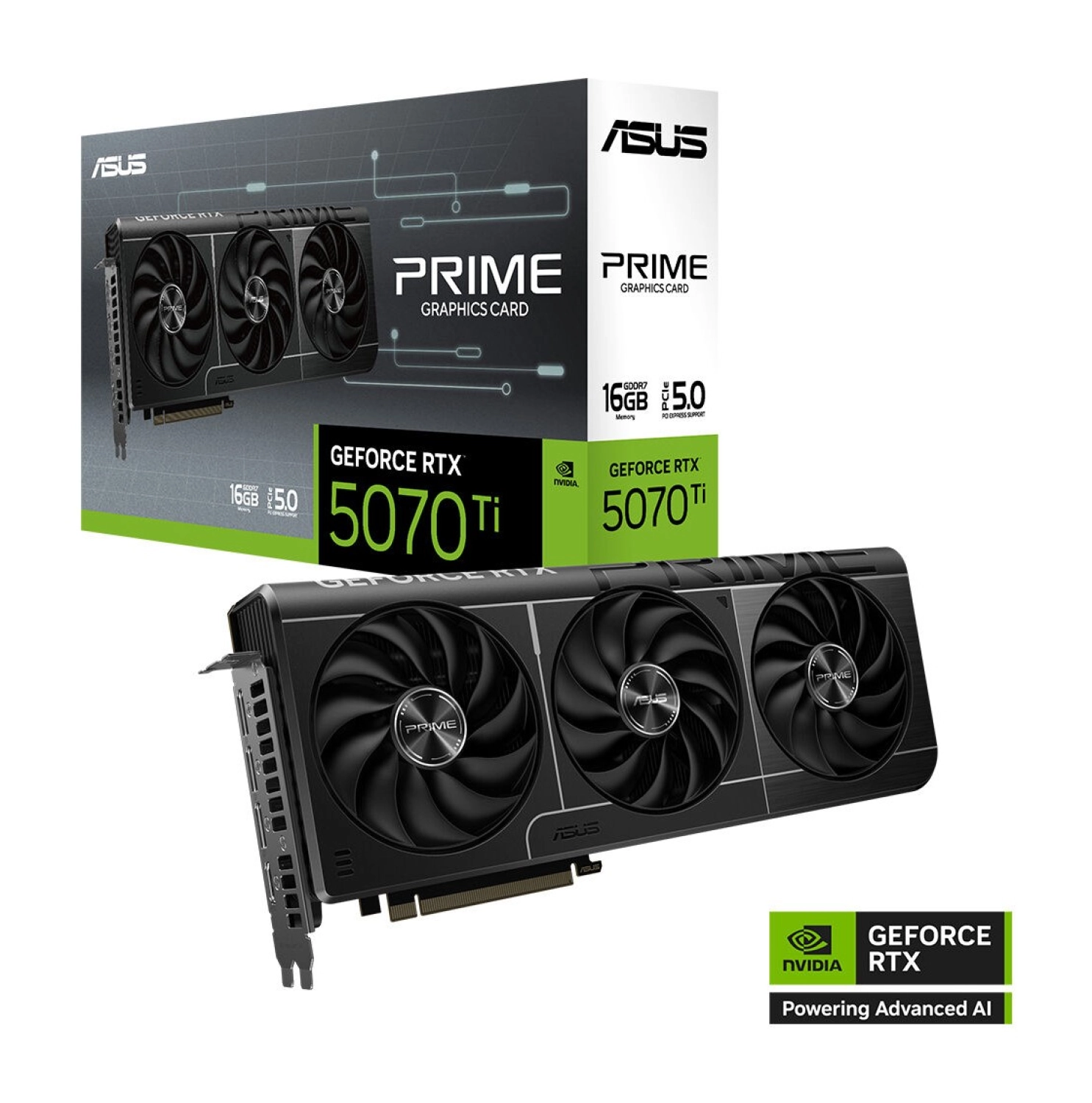 Asus Prime Geforce Rtx 5070 Ti Oc 16Gb Gddr7 256-Bit 2Xhdmi 3Xdp Ekran Kartı ürün görseli